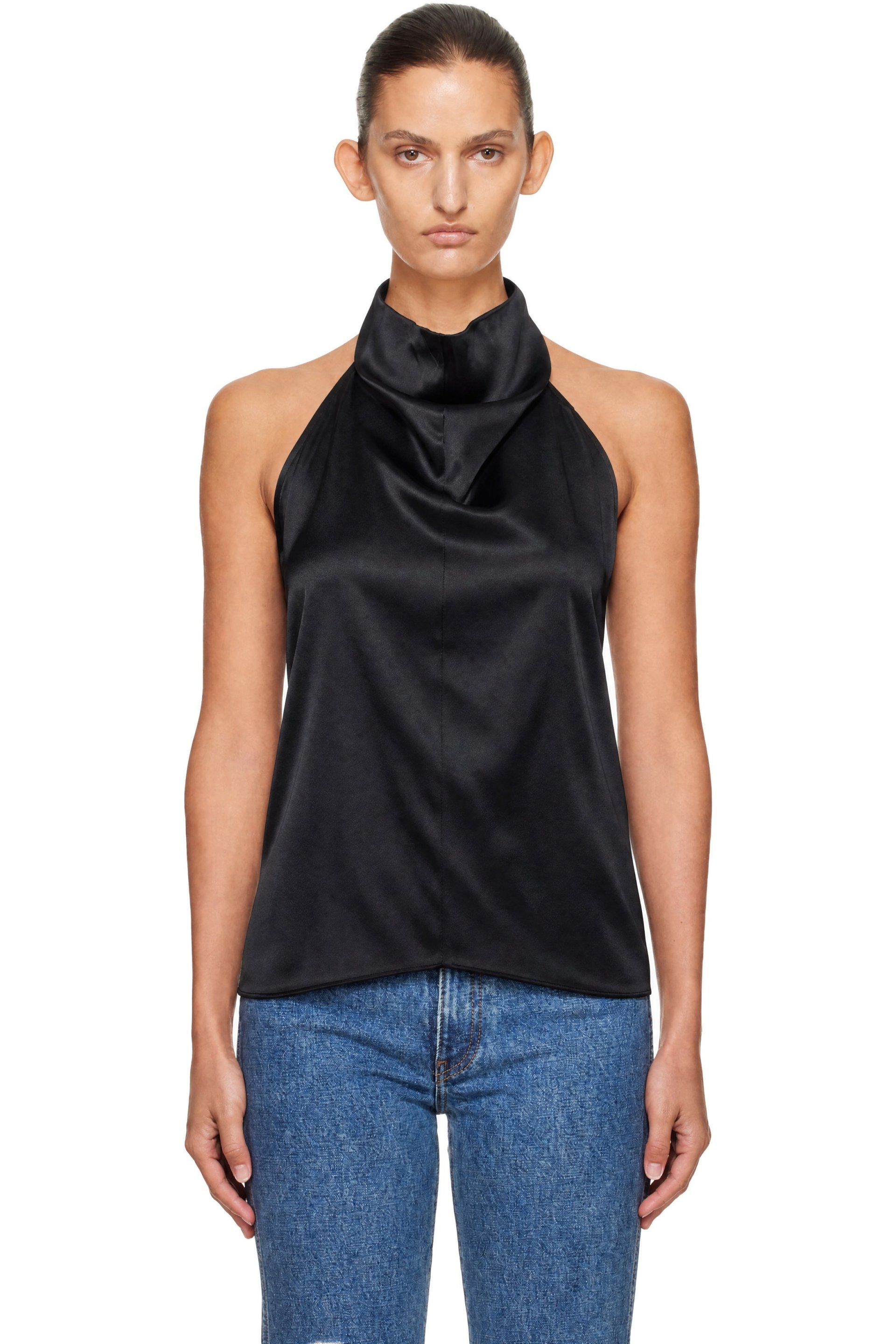 KHAITE - Black Rone Top