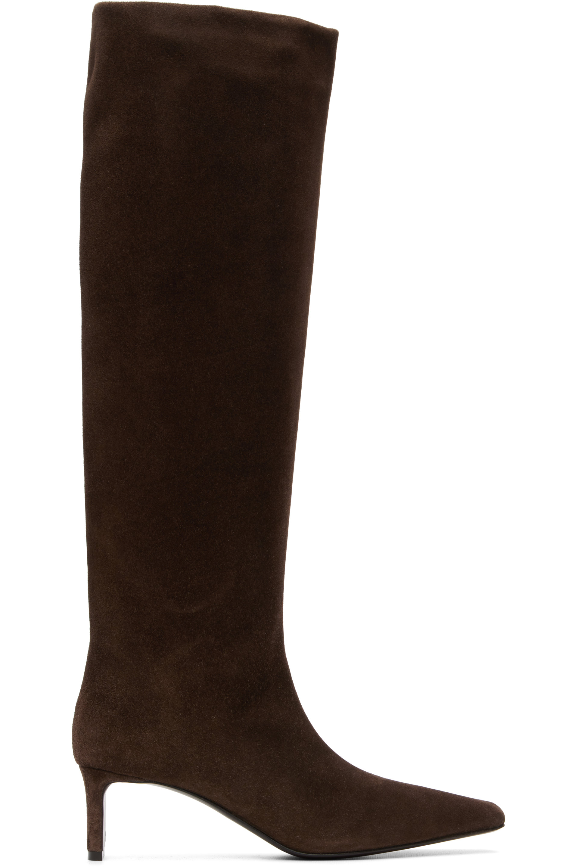 KHAITE - Brown Ona Knee High Boots