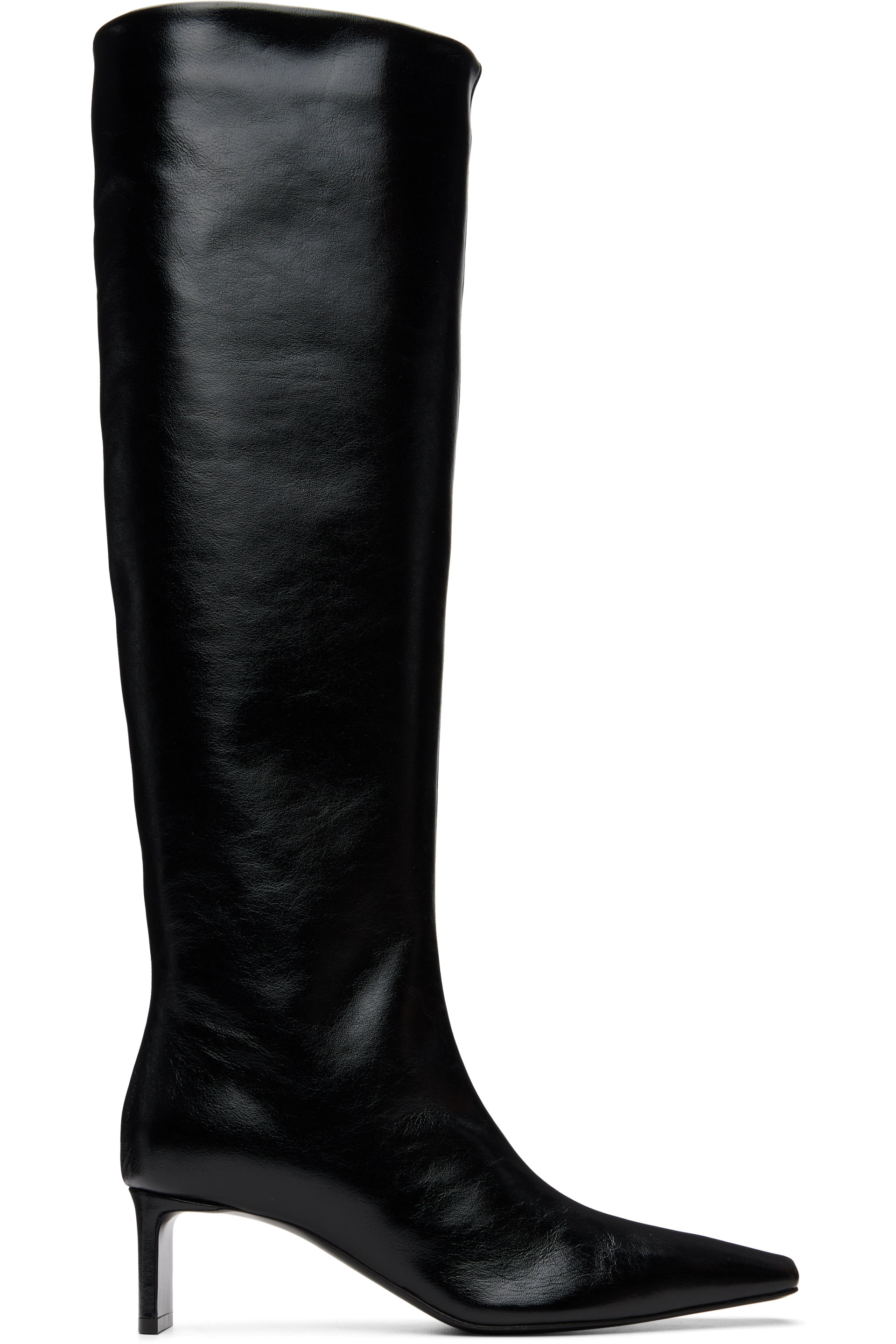KHAITE - Black Ona Knee-High Boots