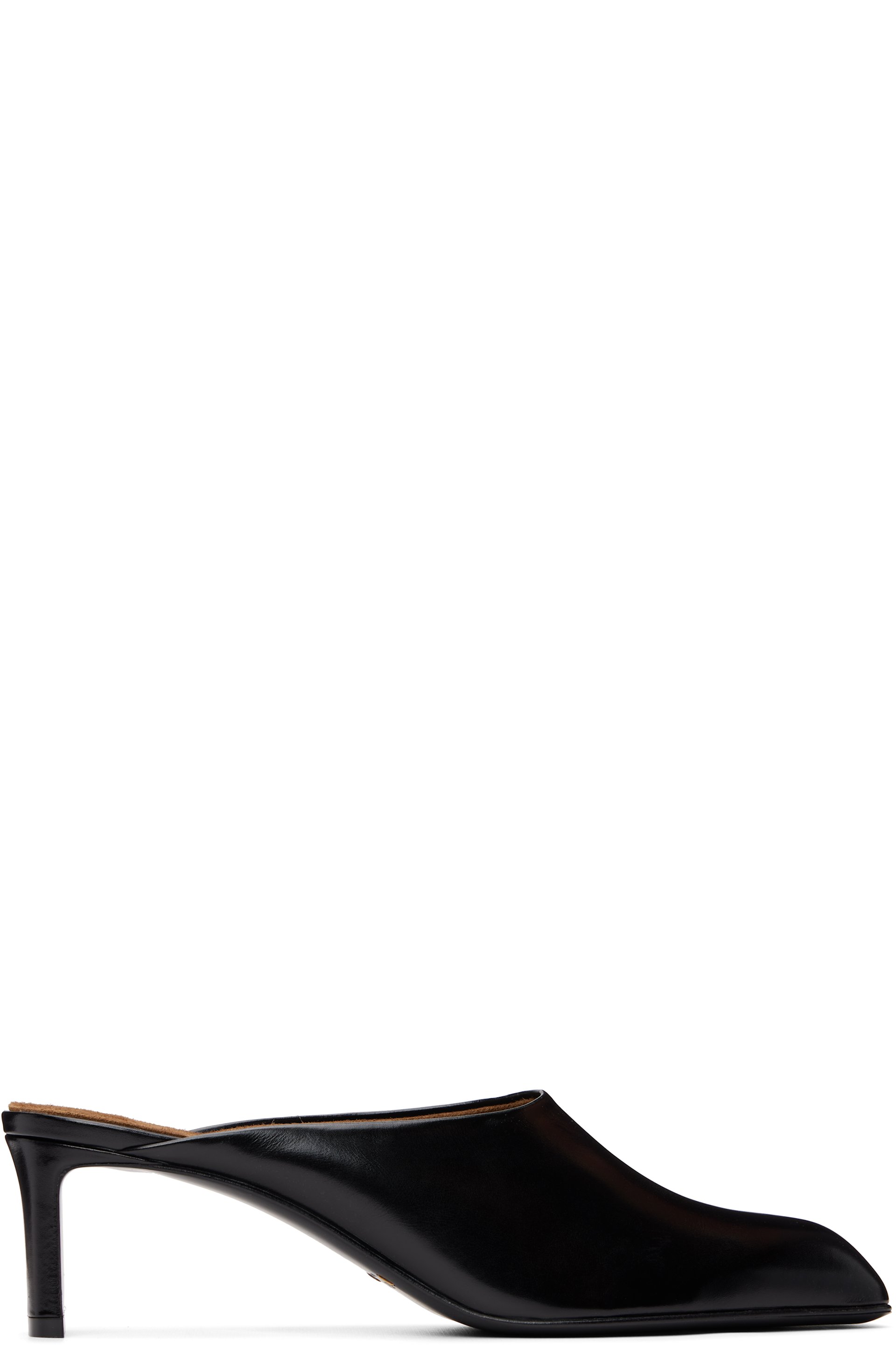 KHAITE - Black Colt Low Mule Heels