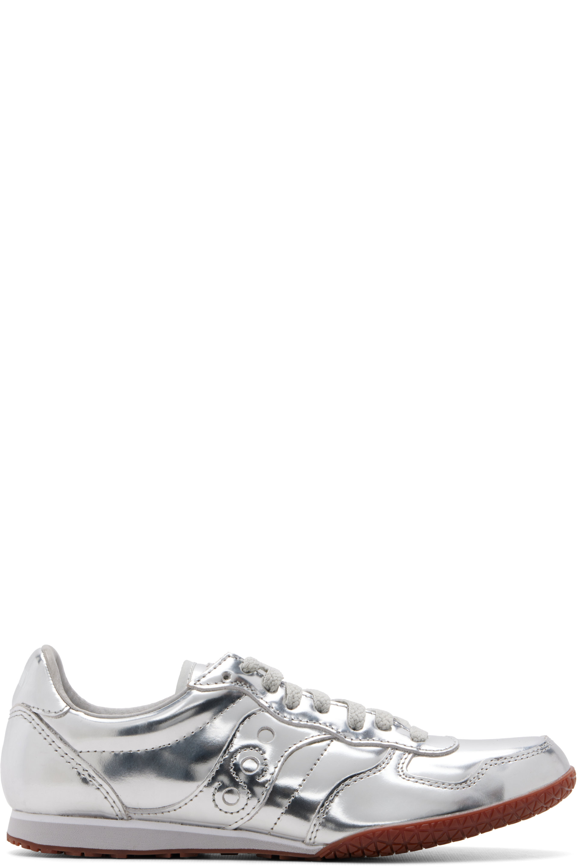 Saucony - 银色 Racer 80 Leather 运动鞋