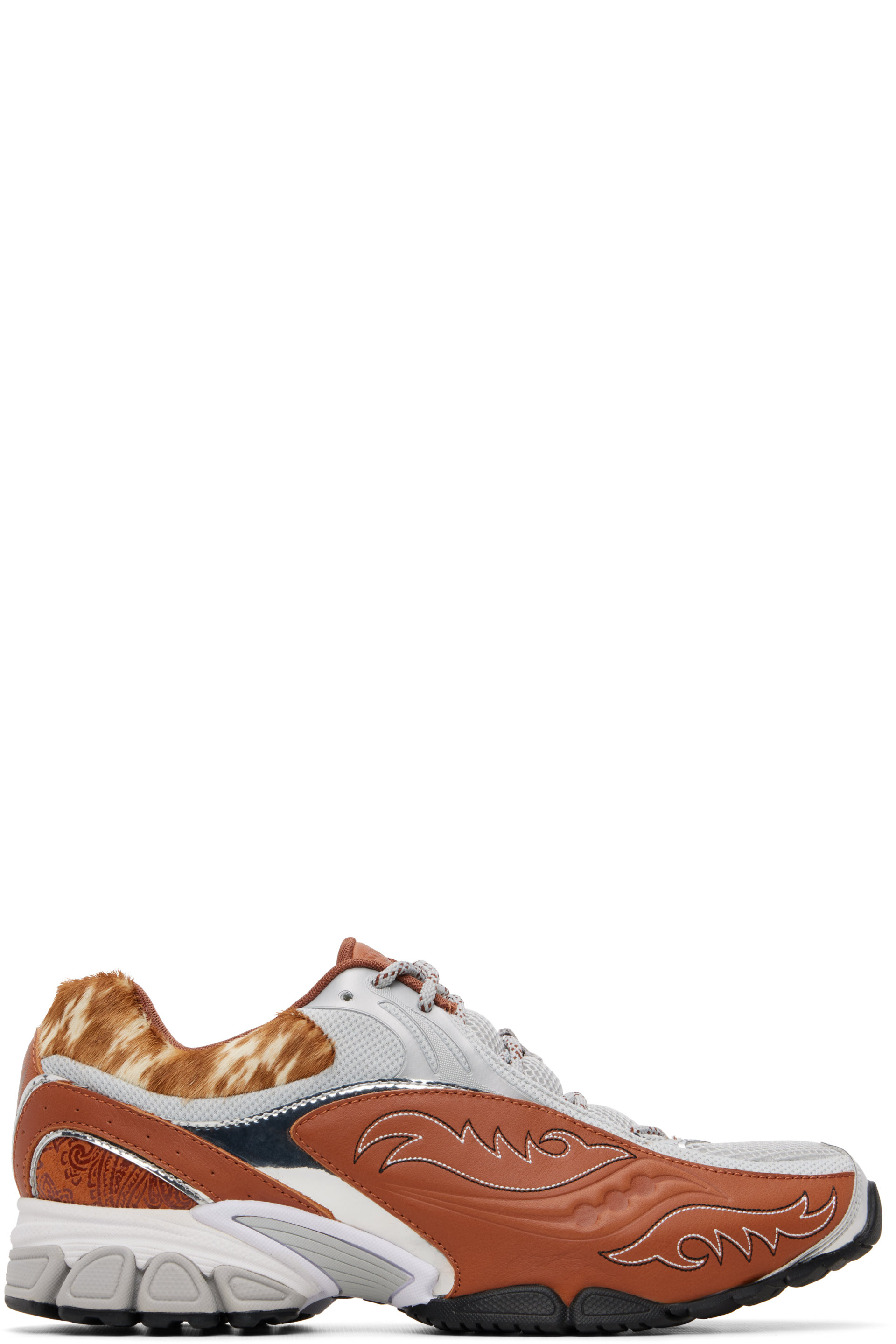 Saucony - Baskets ProGrid V2 argentées - Space Cowboy