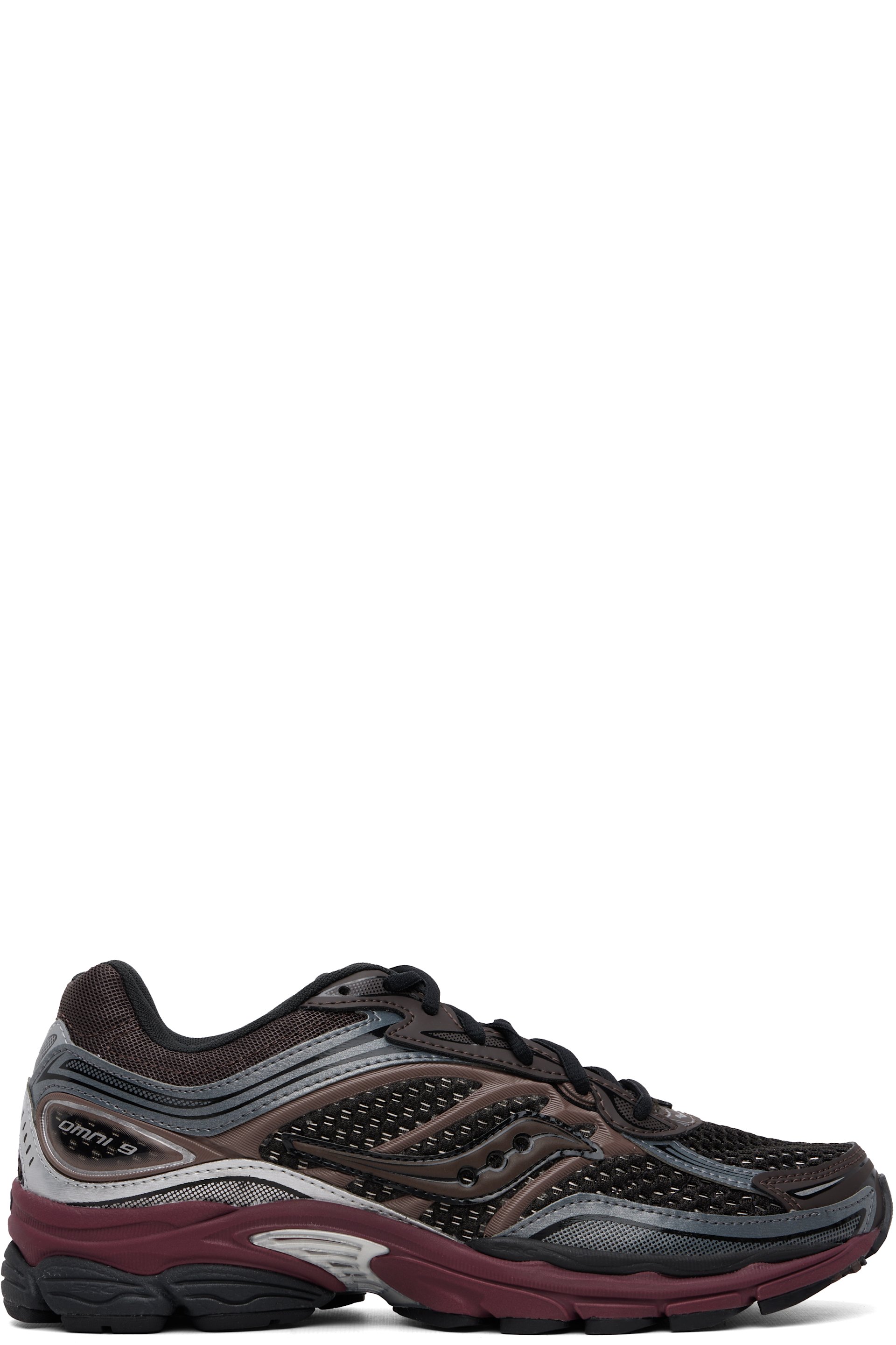 Saucony - 黑色 & 紫色 Progrid Omni 9 运动鞋