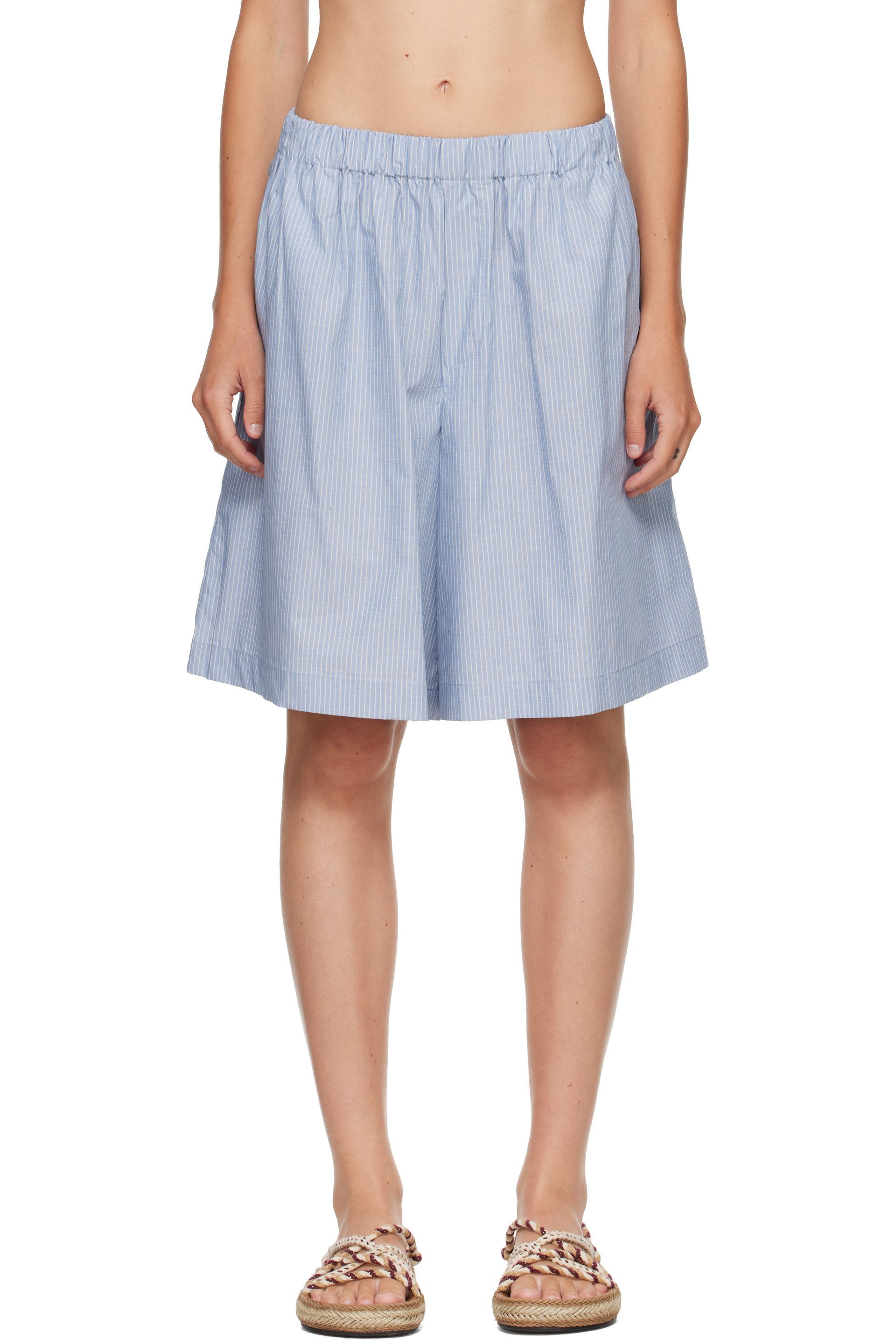 Baserange - Blue & White Claude Shorts