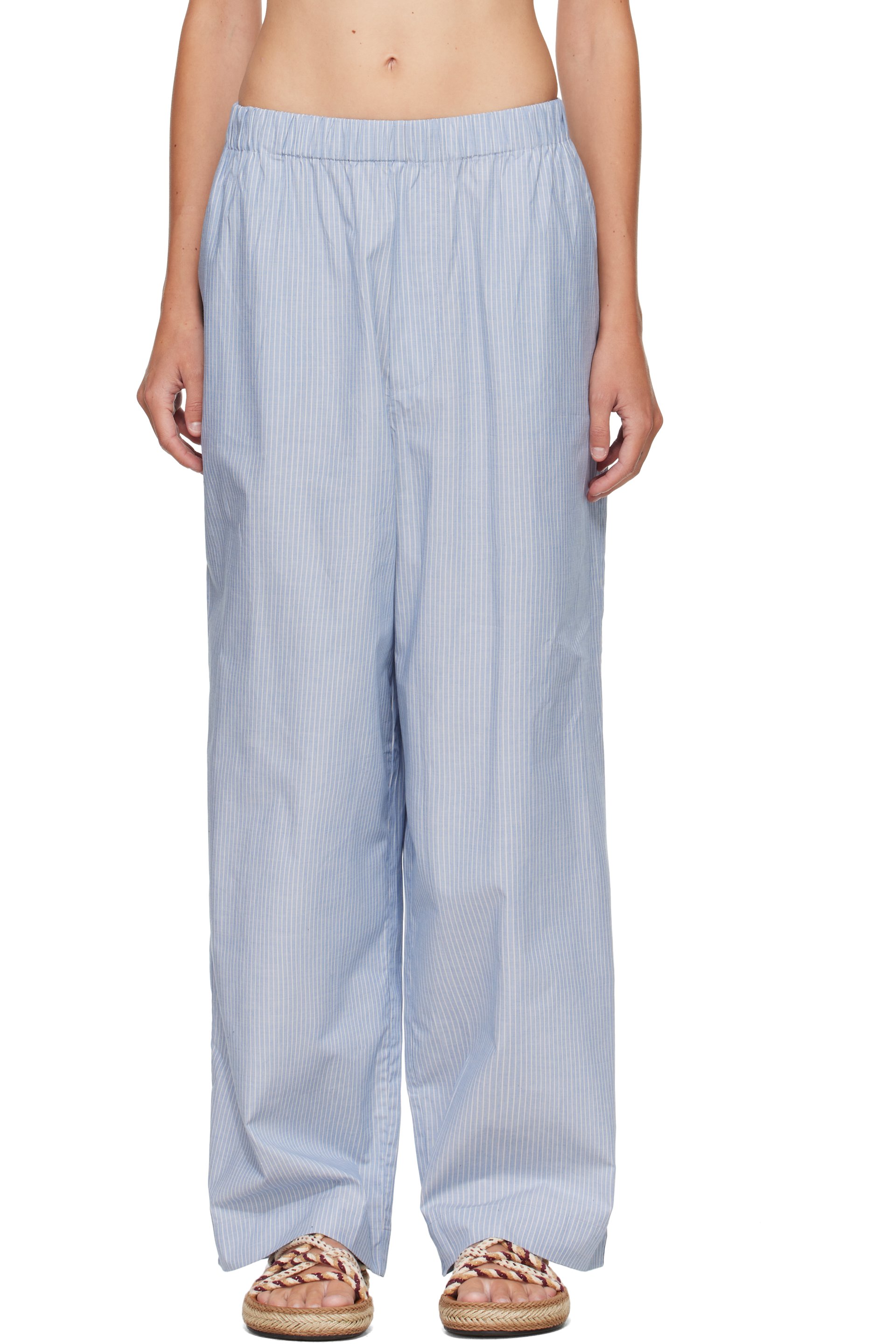 Baserange - Blue & White Claude Lounge Pants