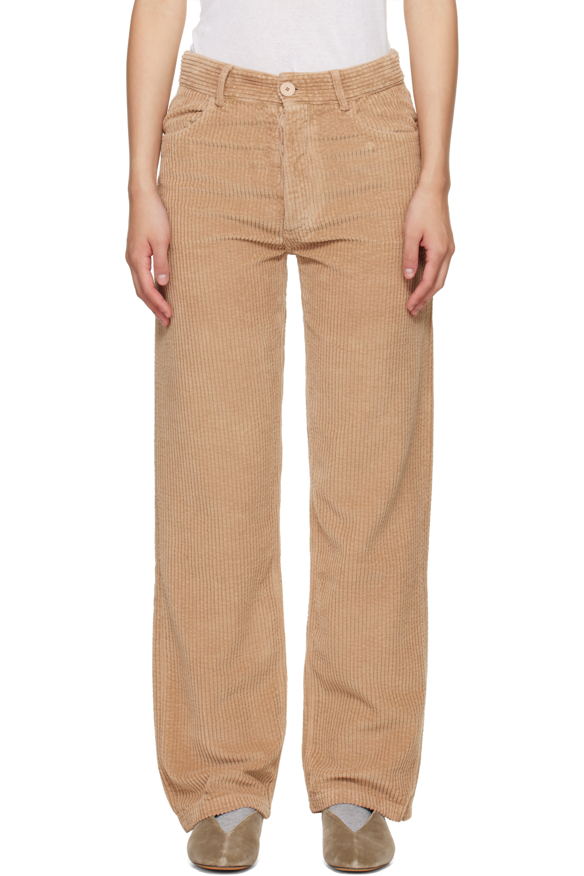 Baserange - Beige Tajo Trousers