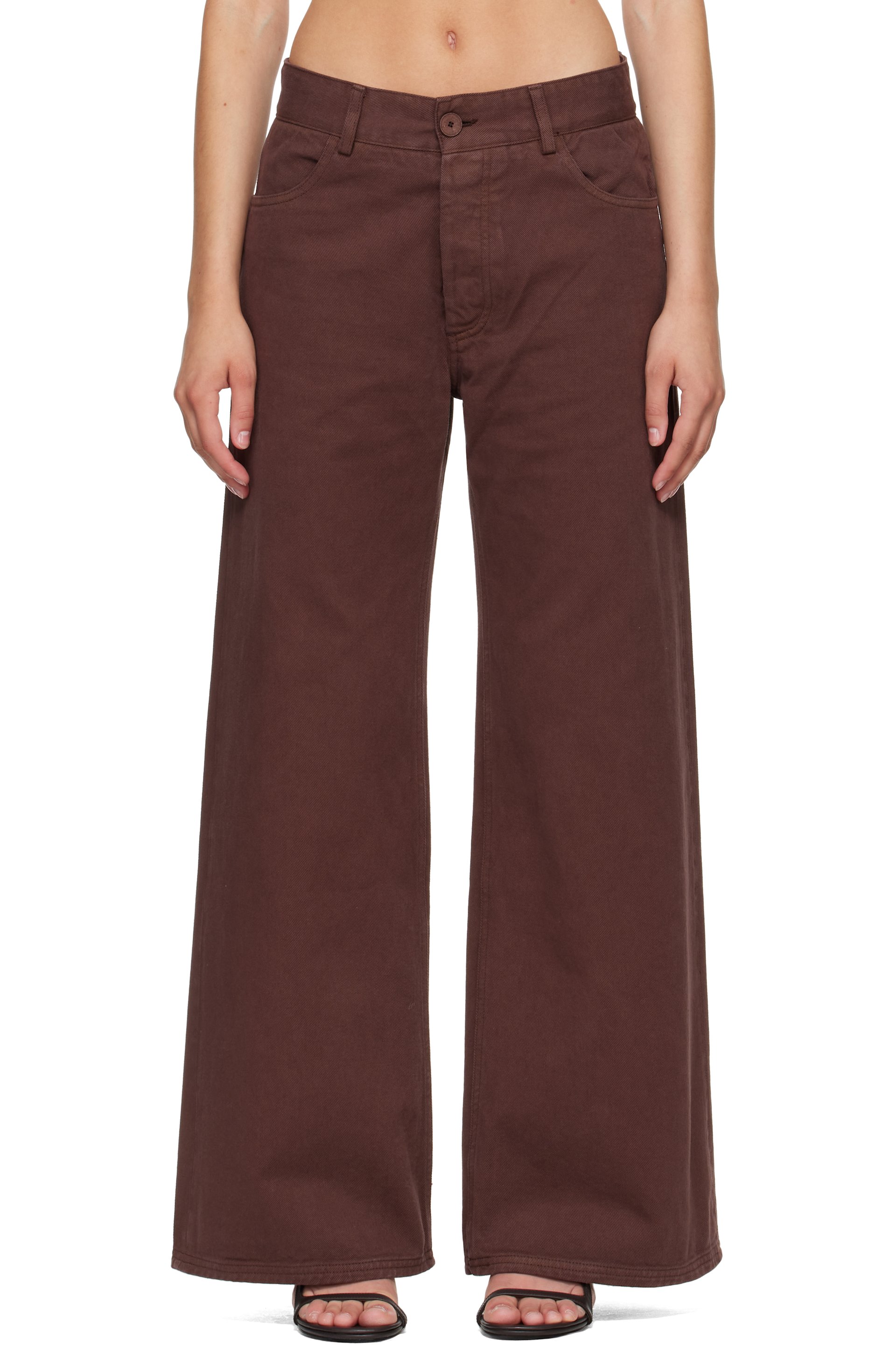 Baserange - Brown Tajo Wide Trousers