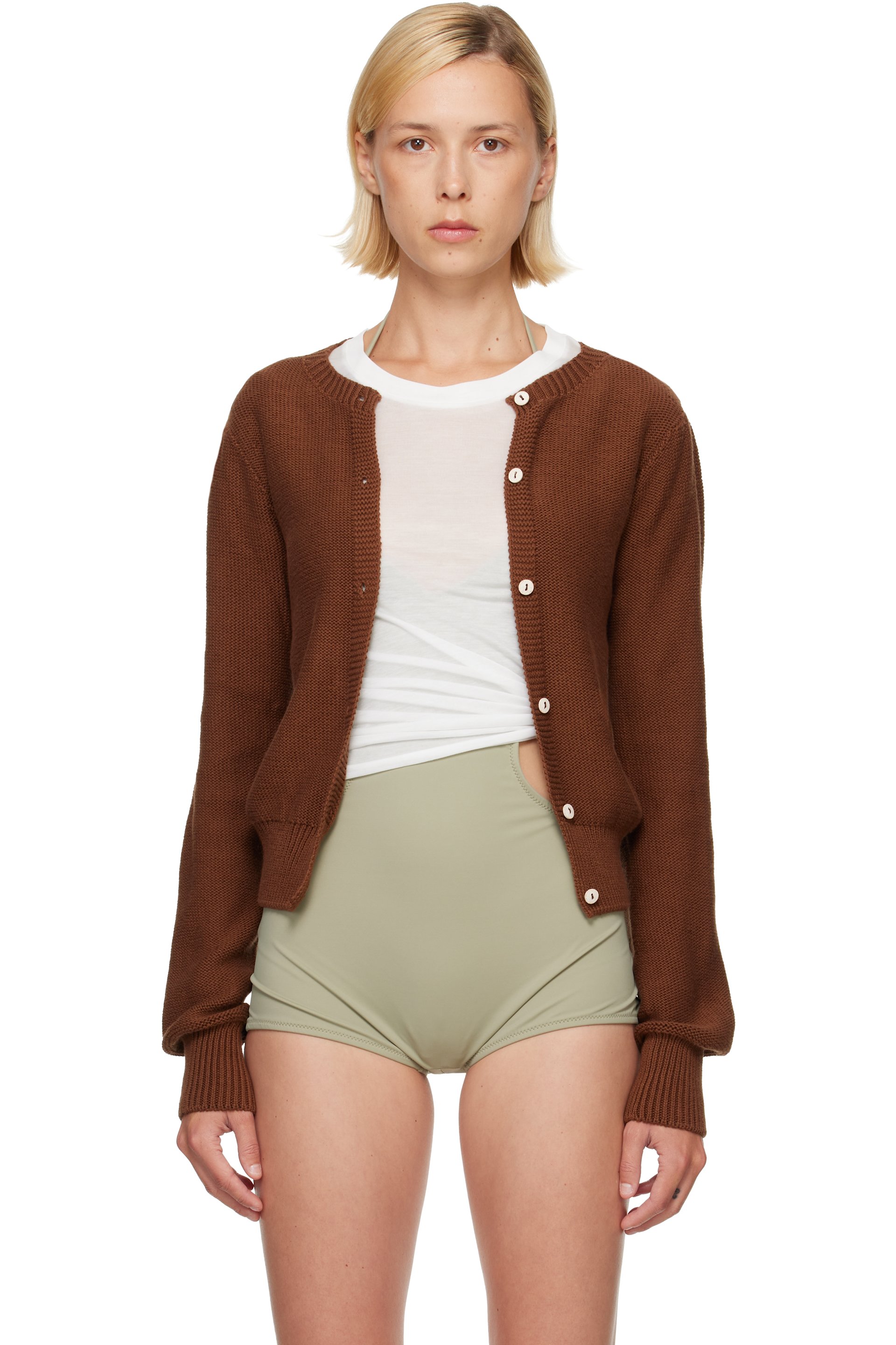 Baserange - Brown Tier Cardigan