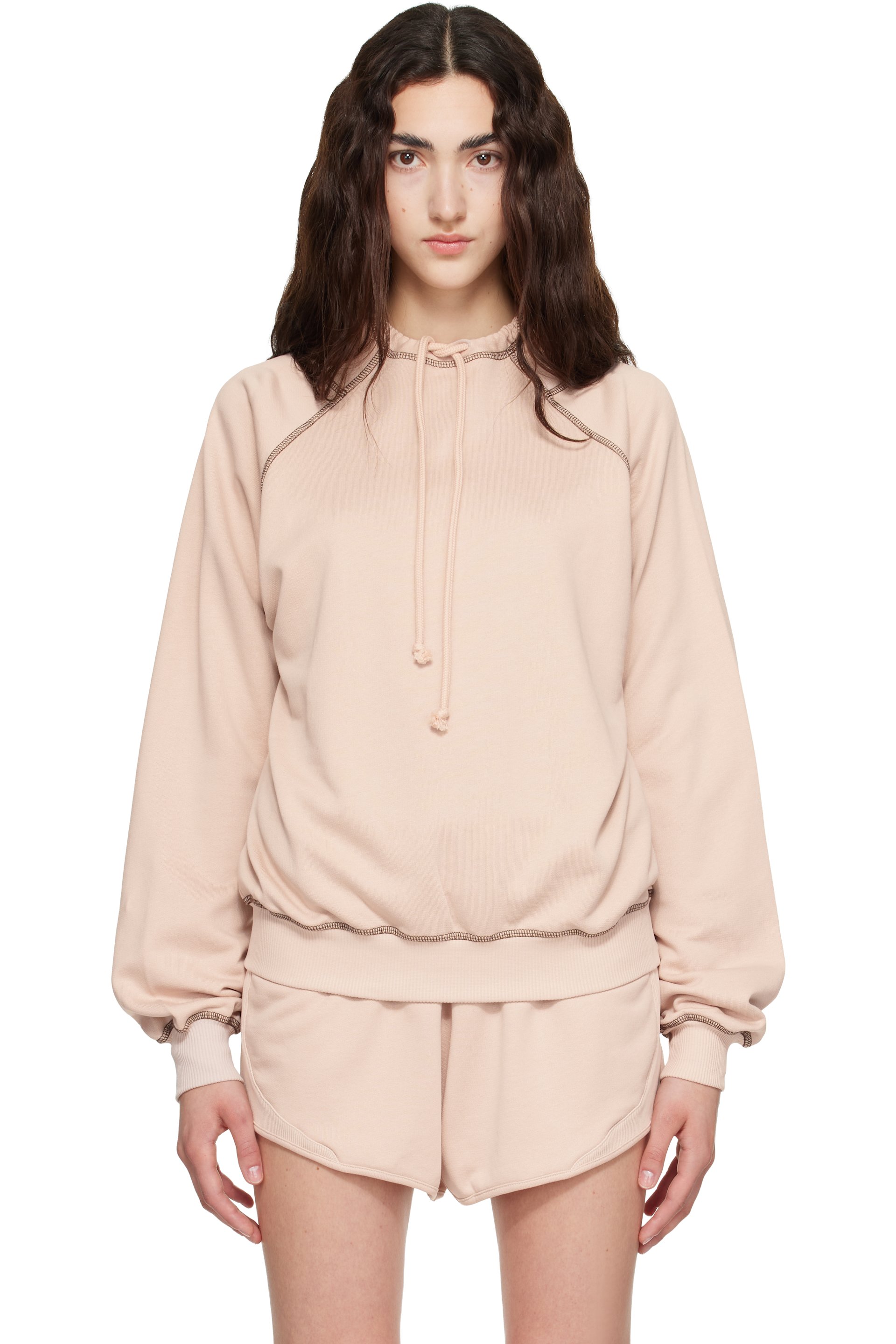 Baserange - Pink Fold Hoodie