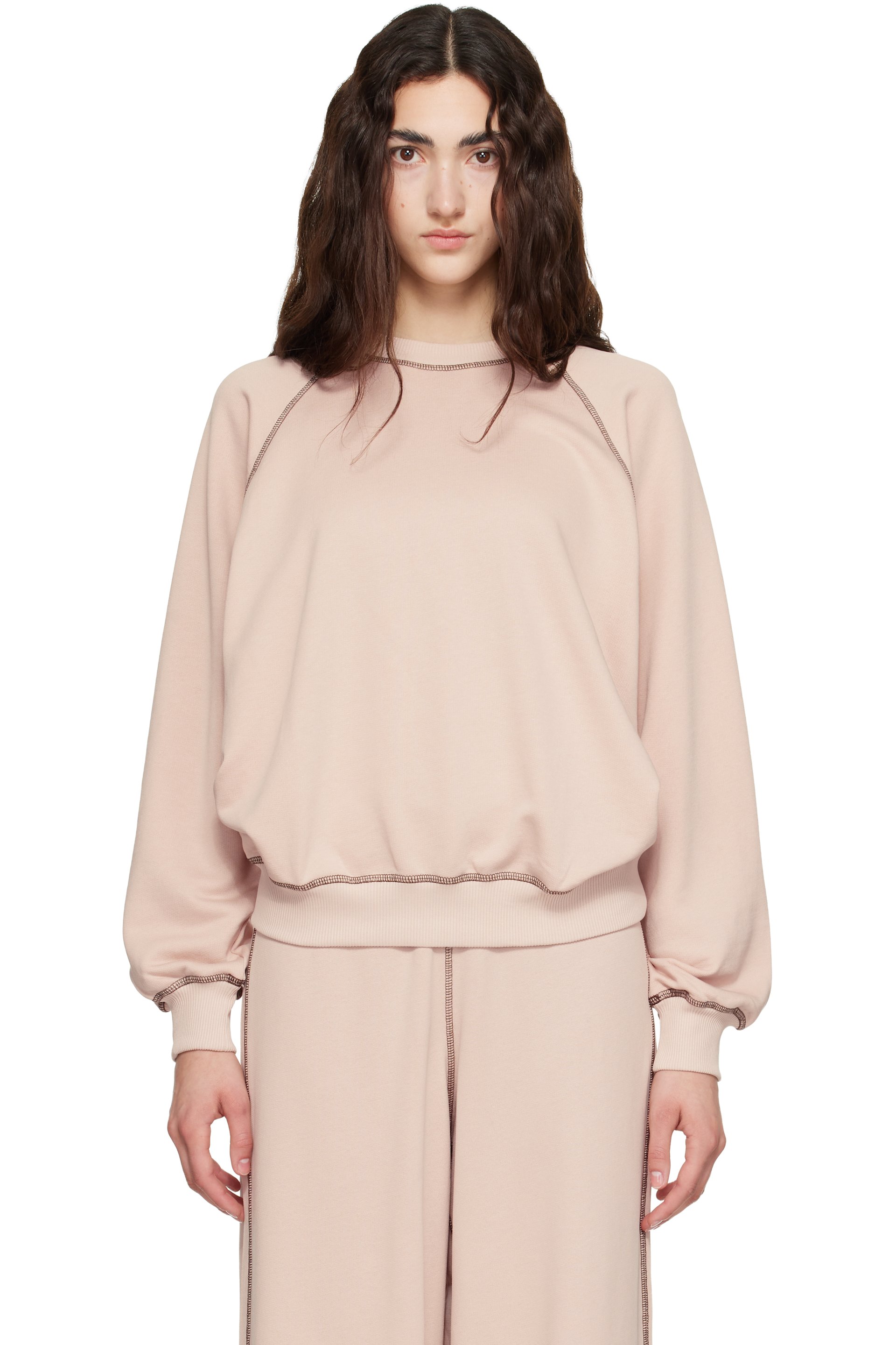 Baserange - Pink Fold Sweatshirt