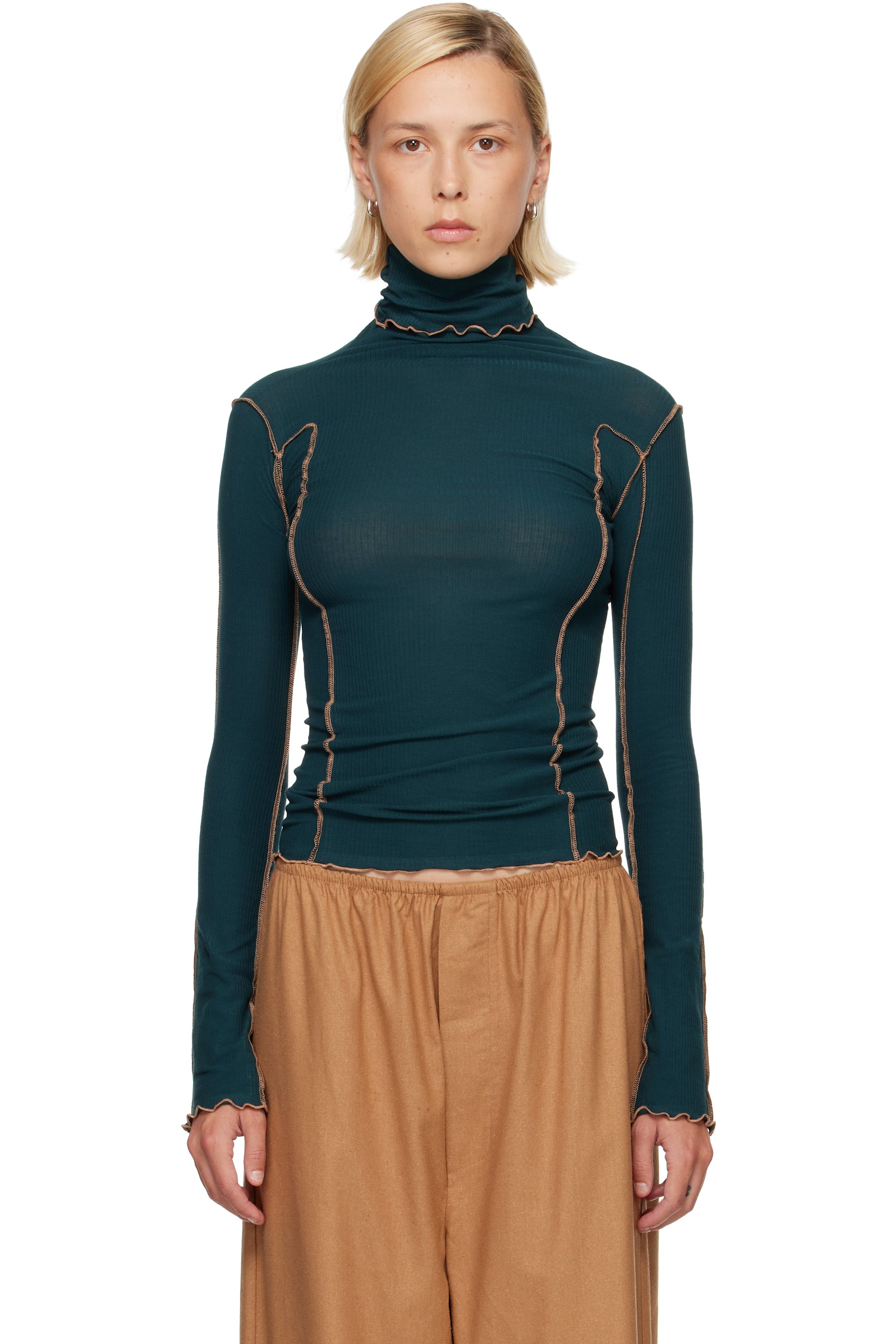Baserange - Green Omato Turtleneck