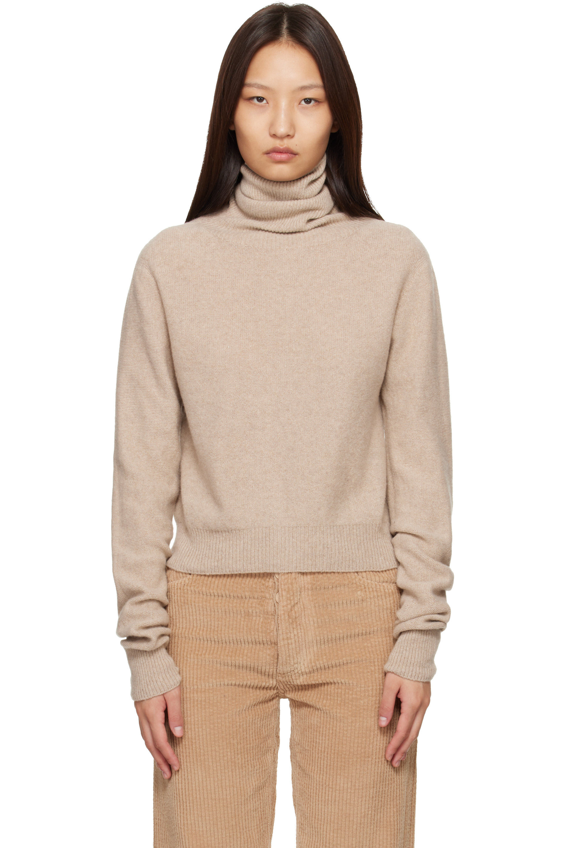 Baserange - Tan Tier Turtleneck
