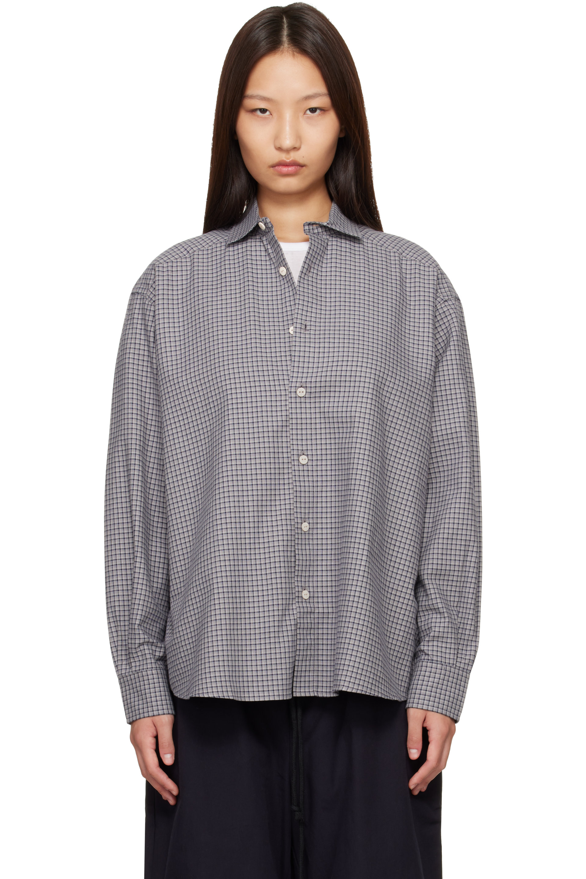 Baserange - Gray Flannel Claude Shirt