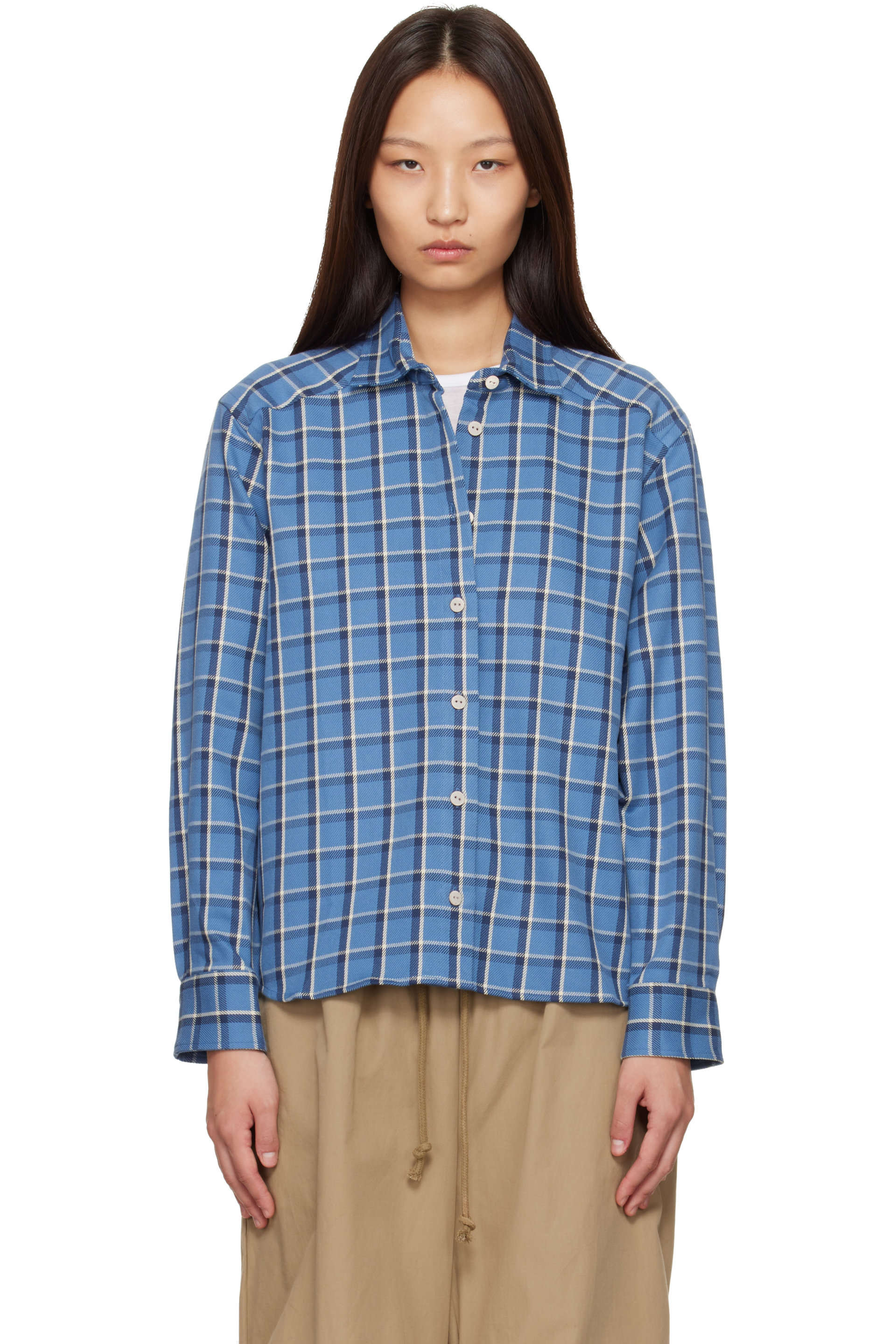 Baserange - Blue Bent Shirt