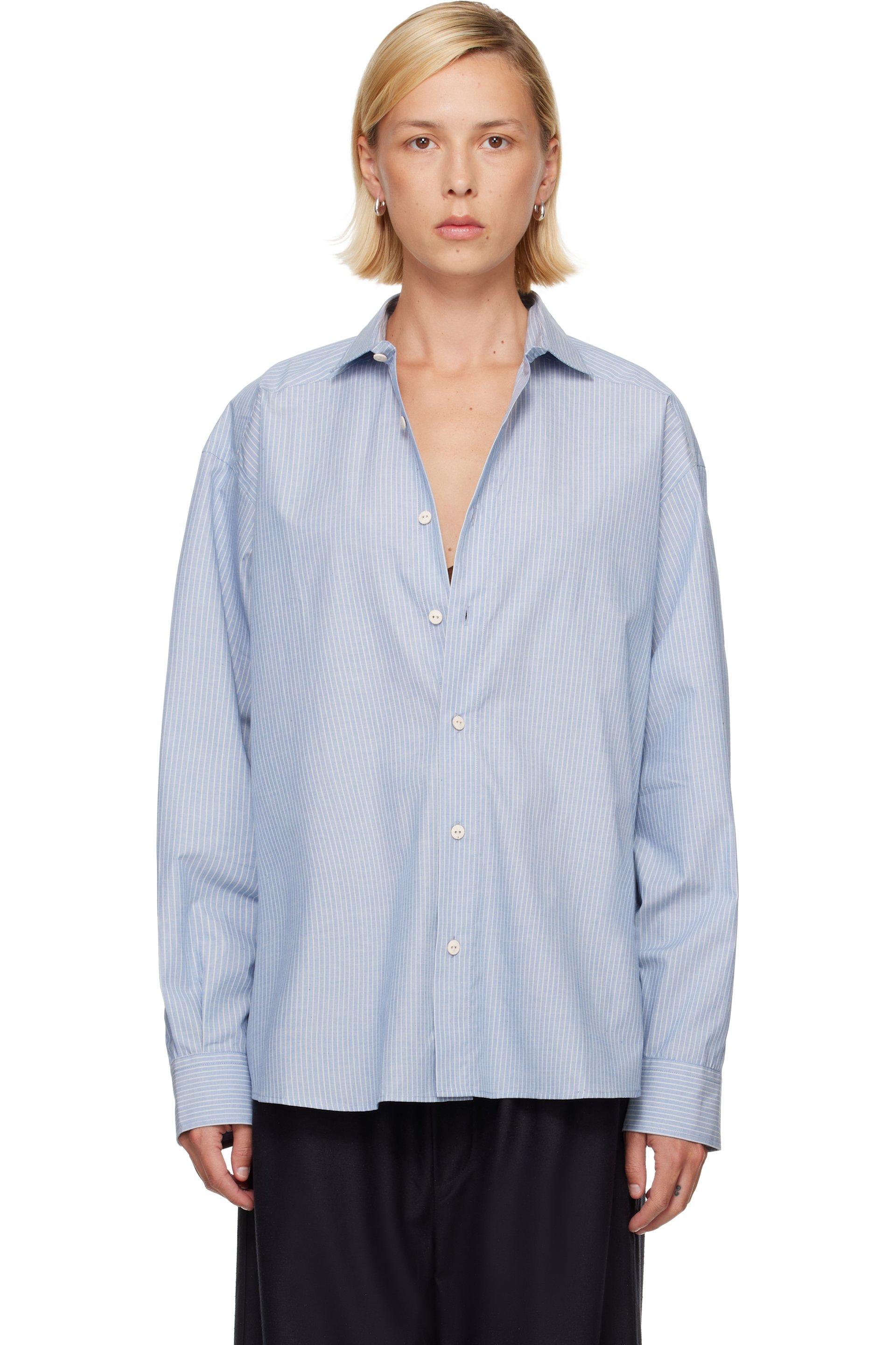 Baserange - Blue & White Claude Shirt