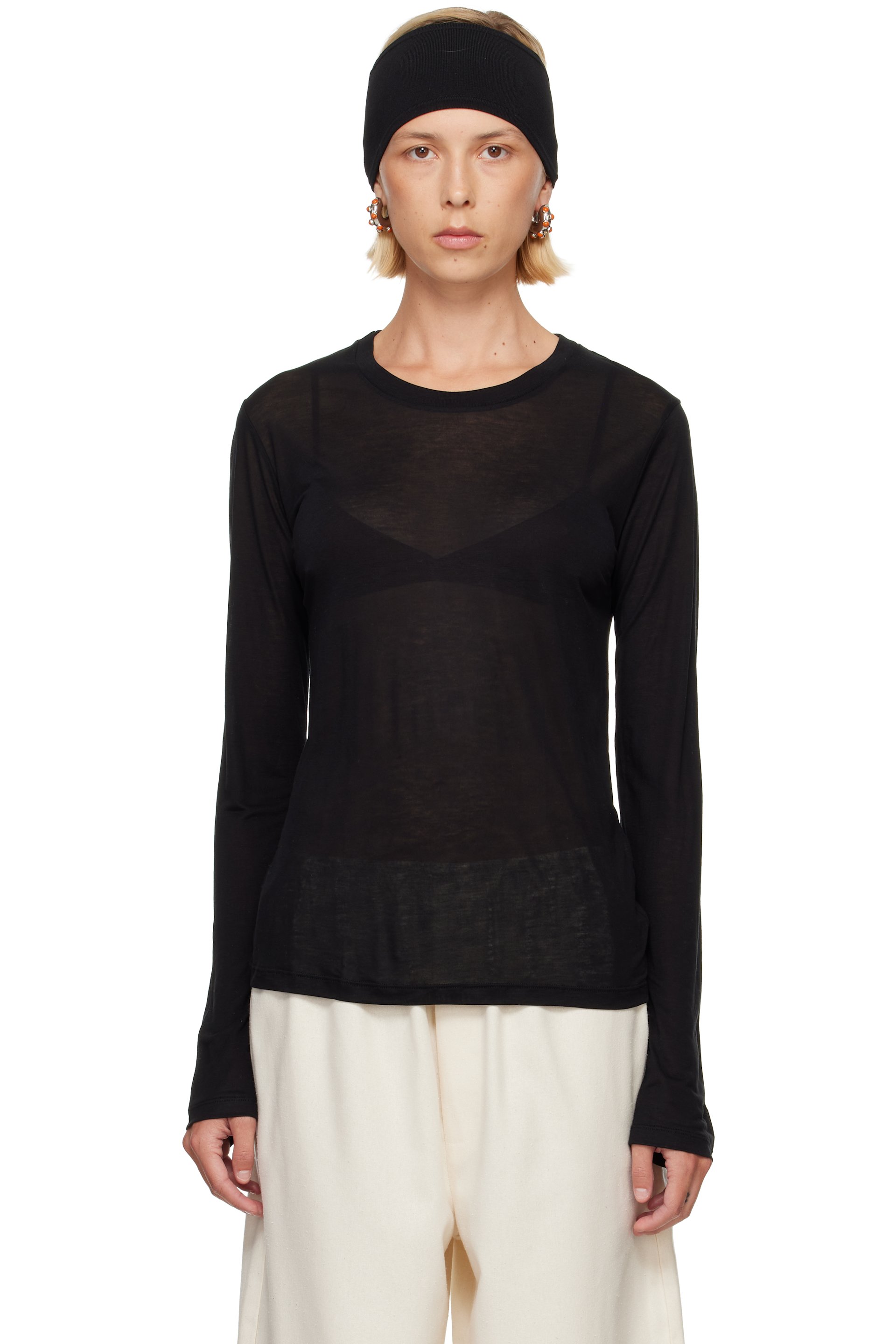 Baserange - Black Long Sleeve T-shirt