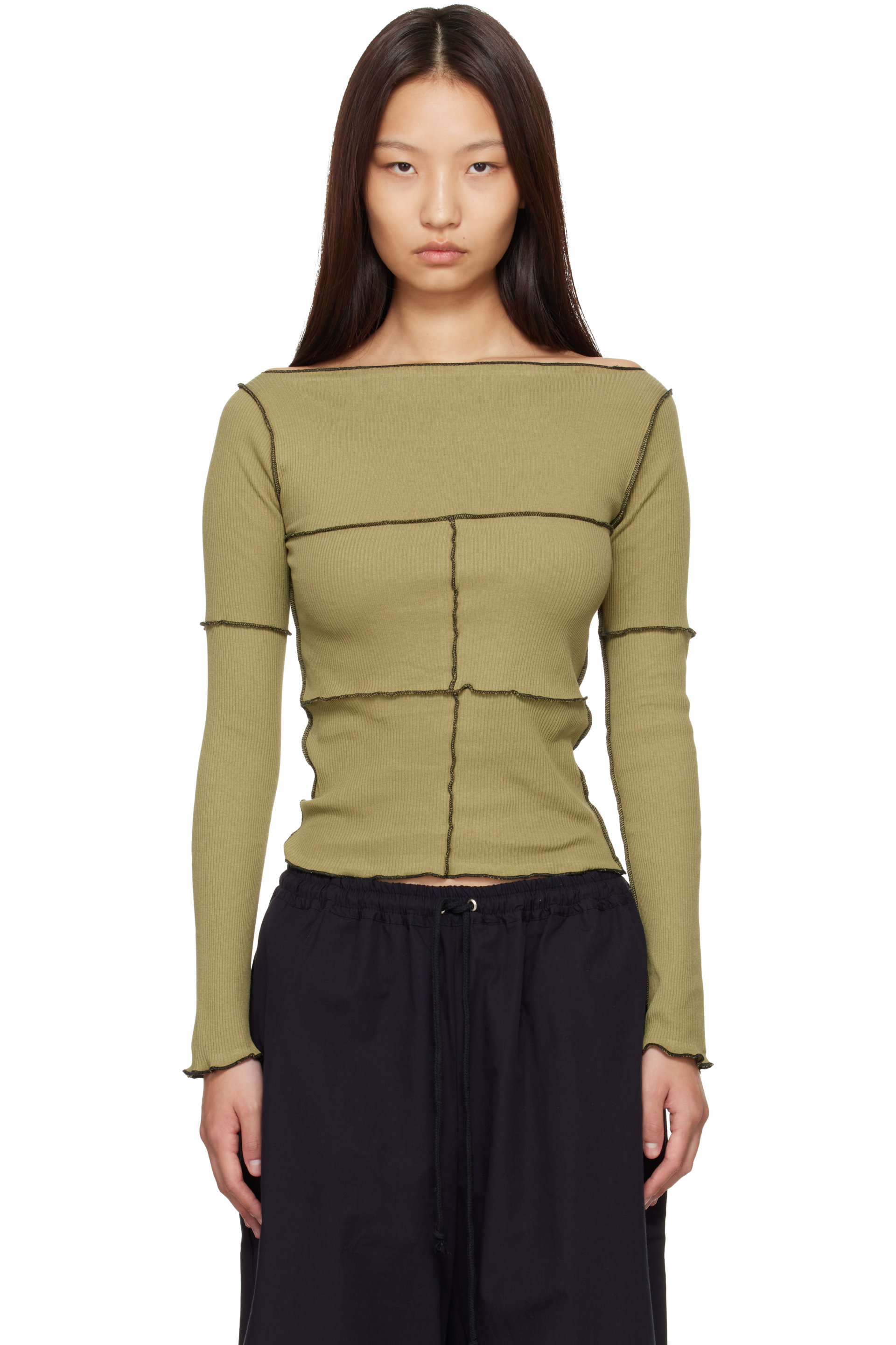 Baserange - Green Cinder Long Sleeve T-shirt