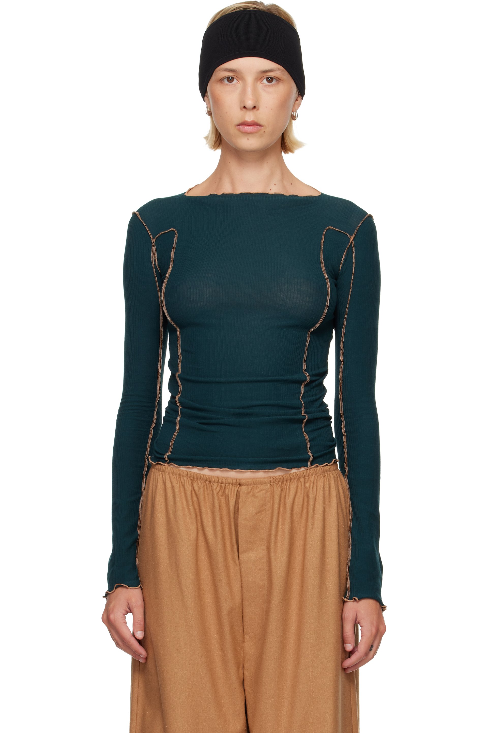 Baserange - Green Omato Long Sleeved T-shirt