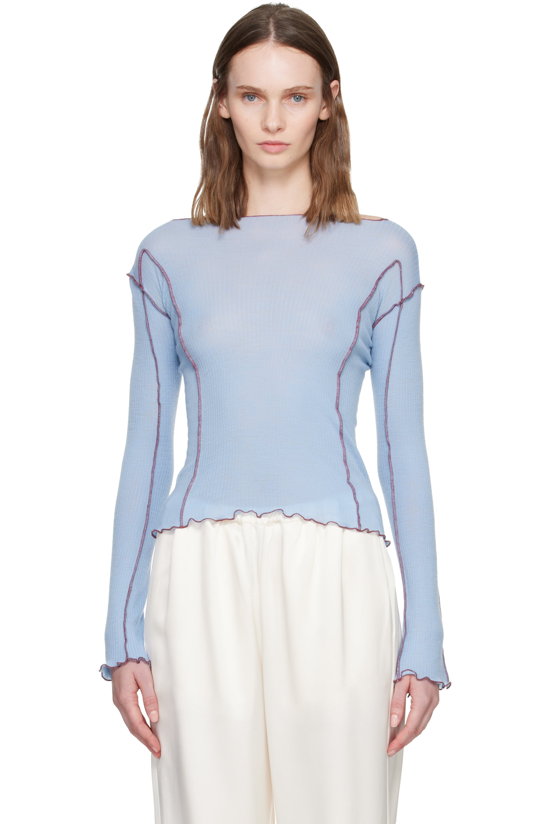 Baserange - Blue Omato Long Sleeve T-shirt