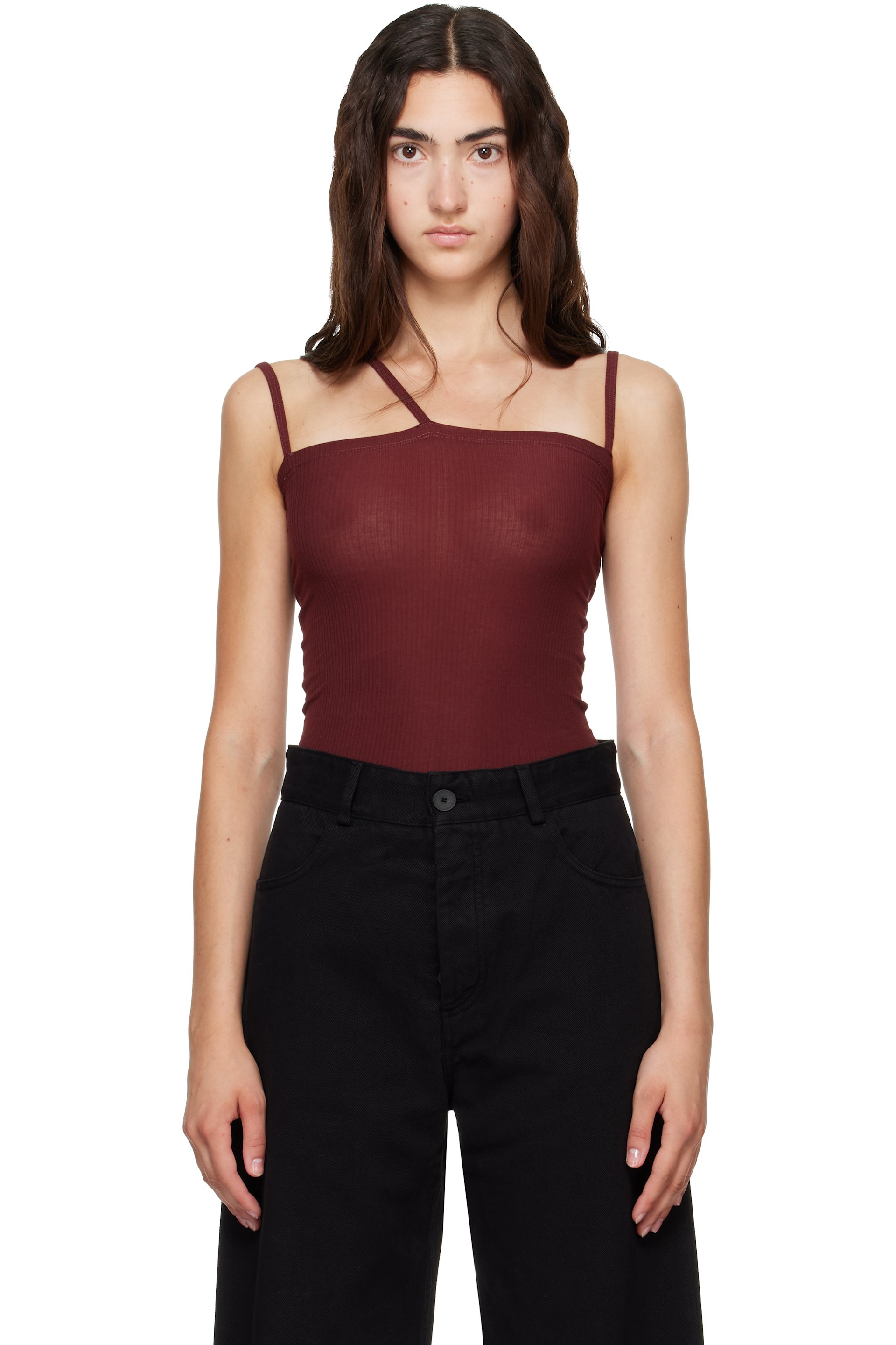 Baserange - Burgundy Nida Tank Top