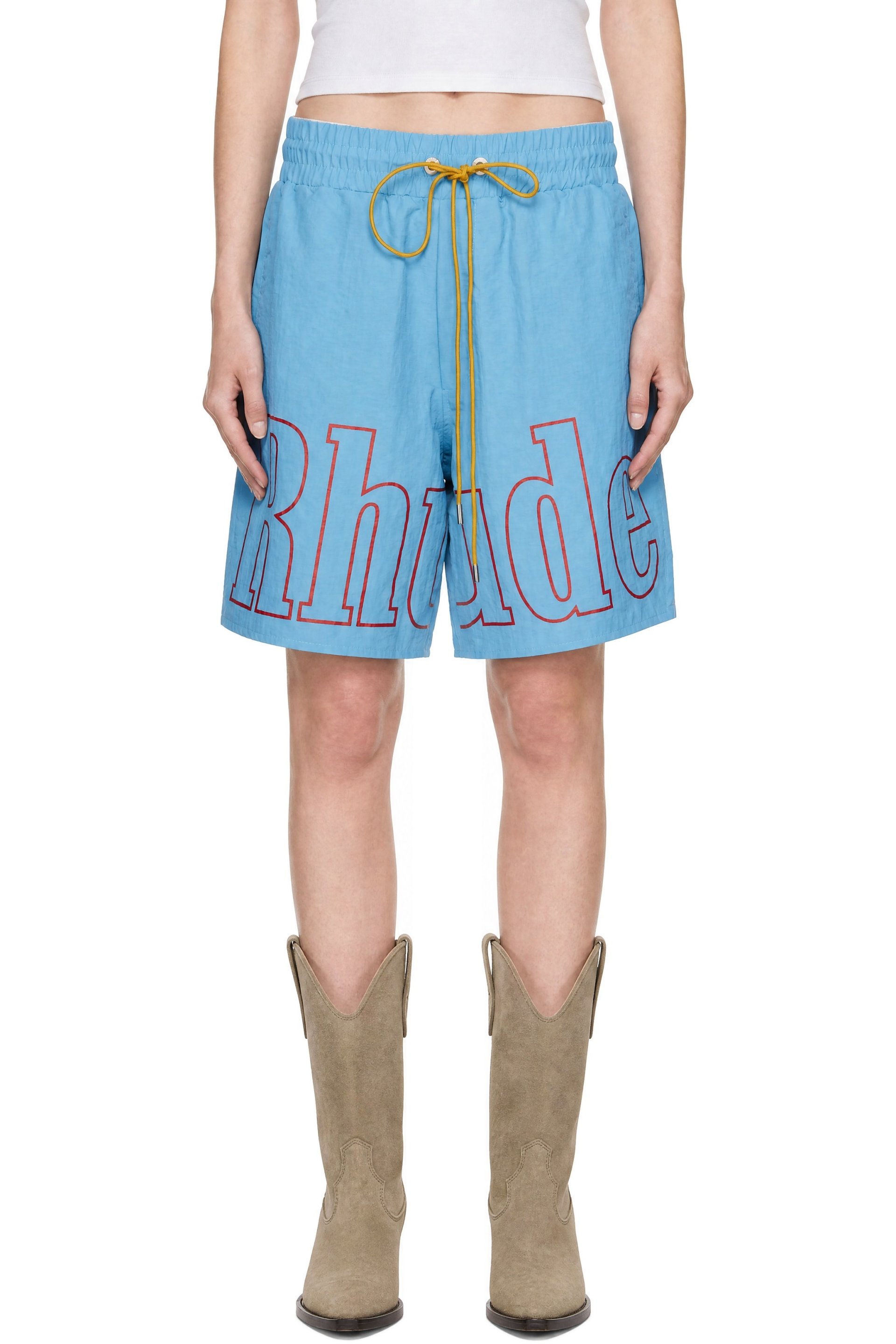 Rhude - Blue Logo Track Shorts