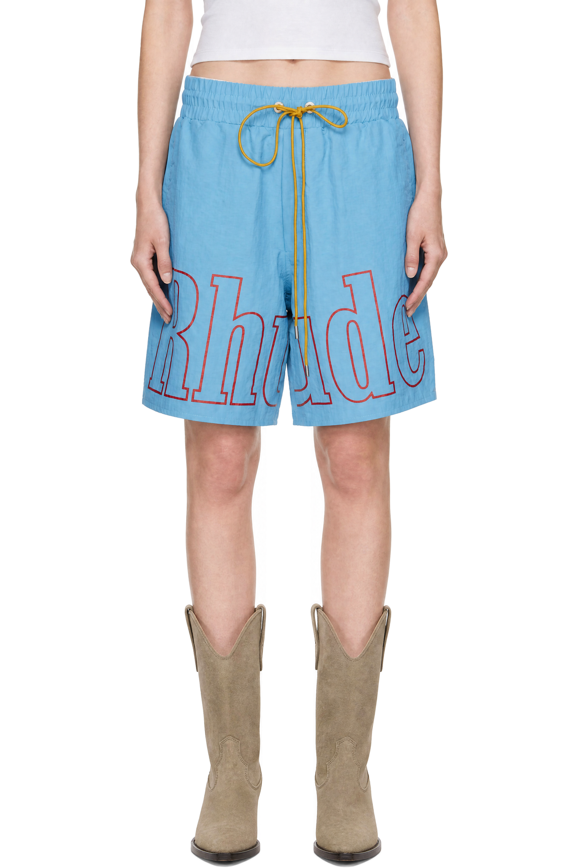Rhude - Blue Logo Track Shorts
