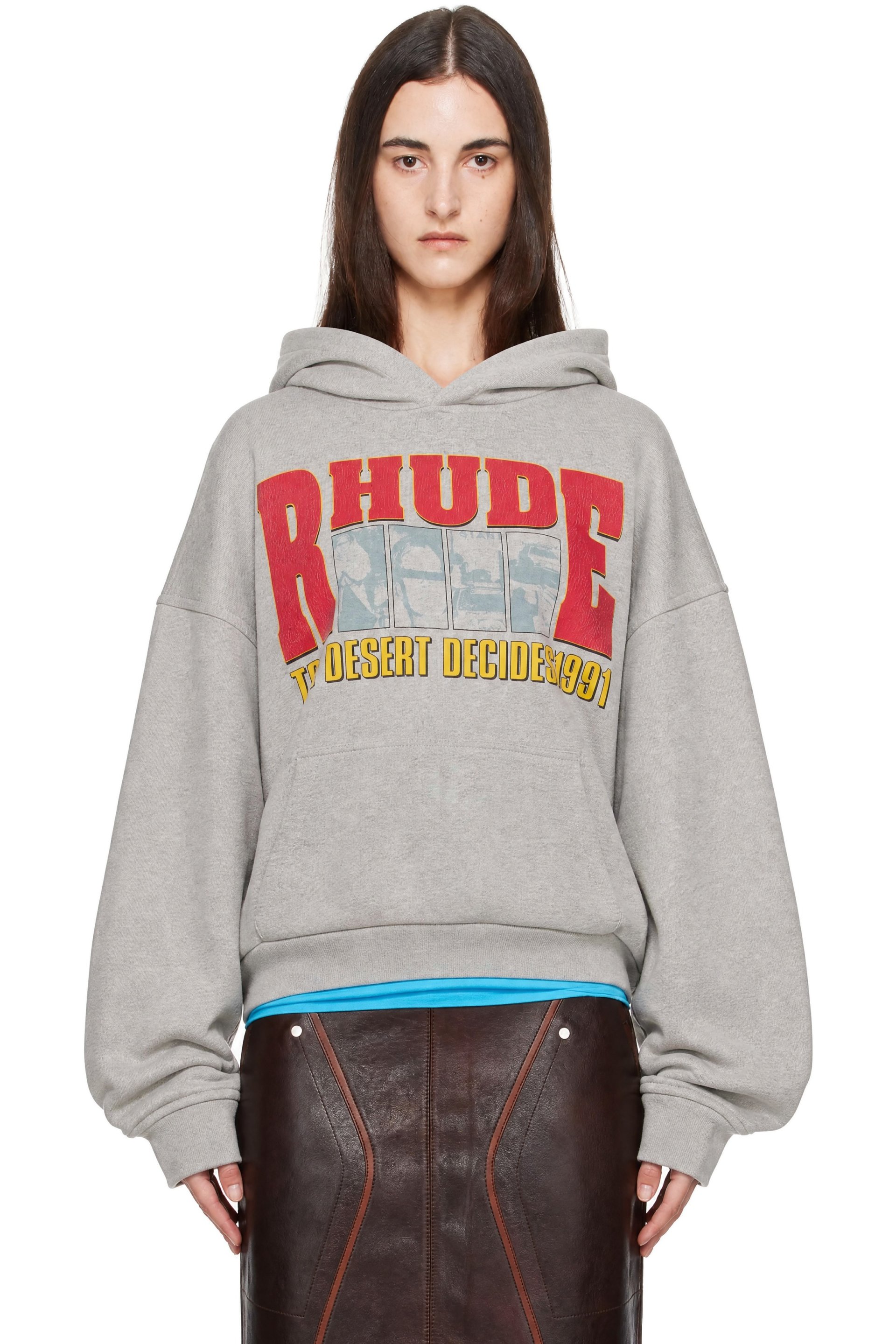Rhude - Gray 'The Desert Decides' Hoodie