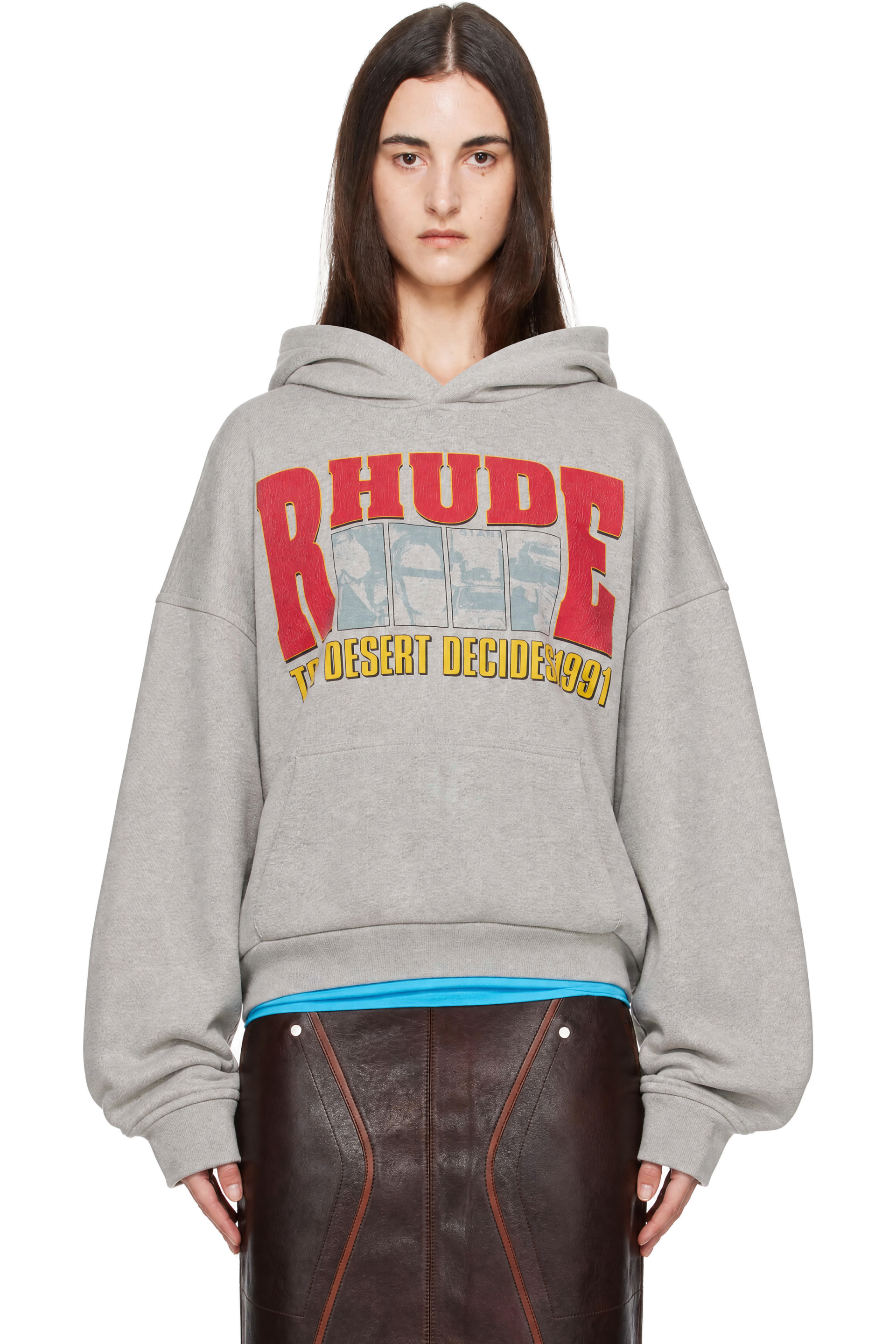 Rhude - Gray 'The Desert Decides' Hoodie