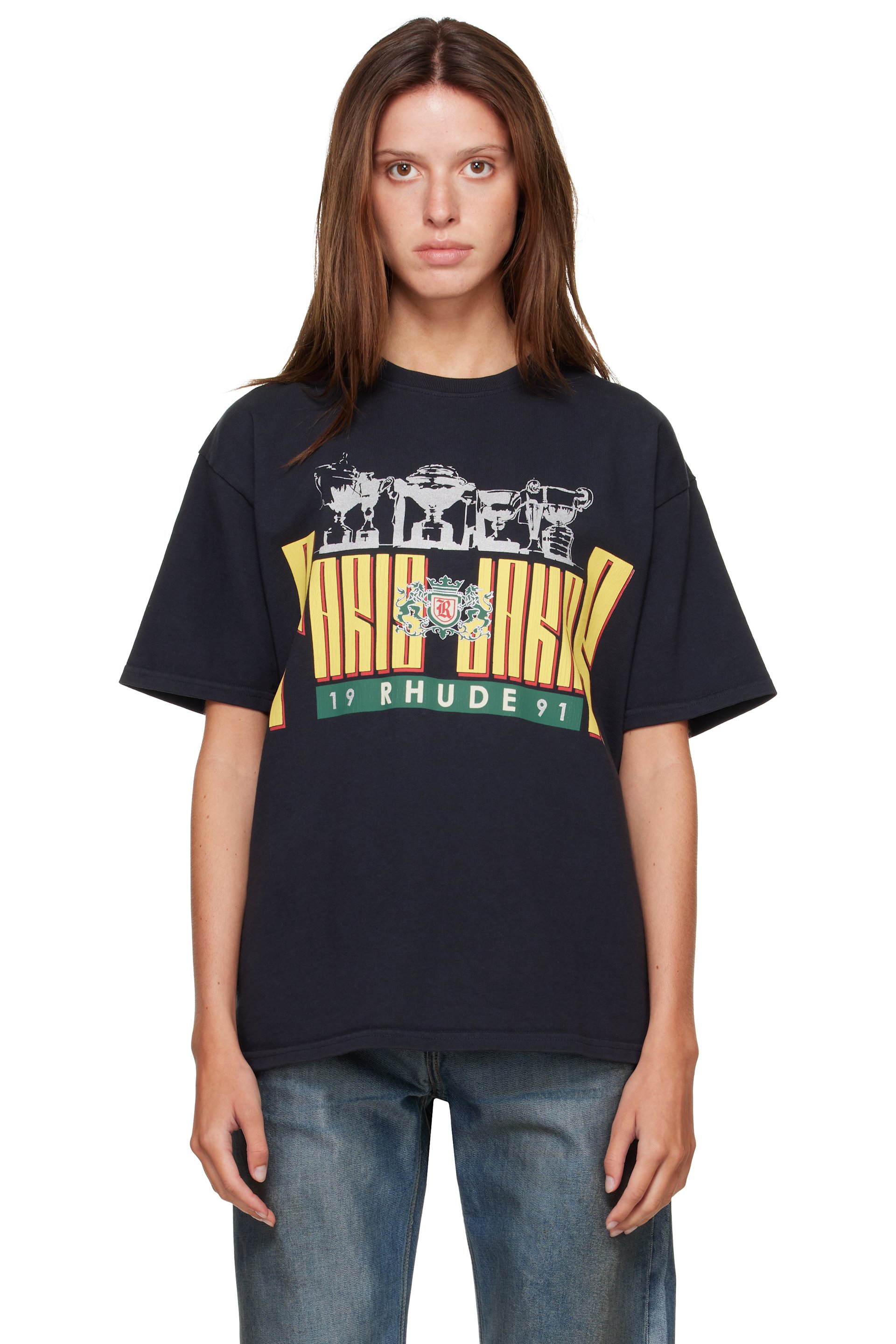 Rhude - Black 'Rhude Trofeo' T-shirt