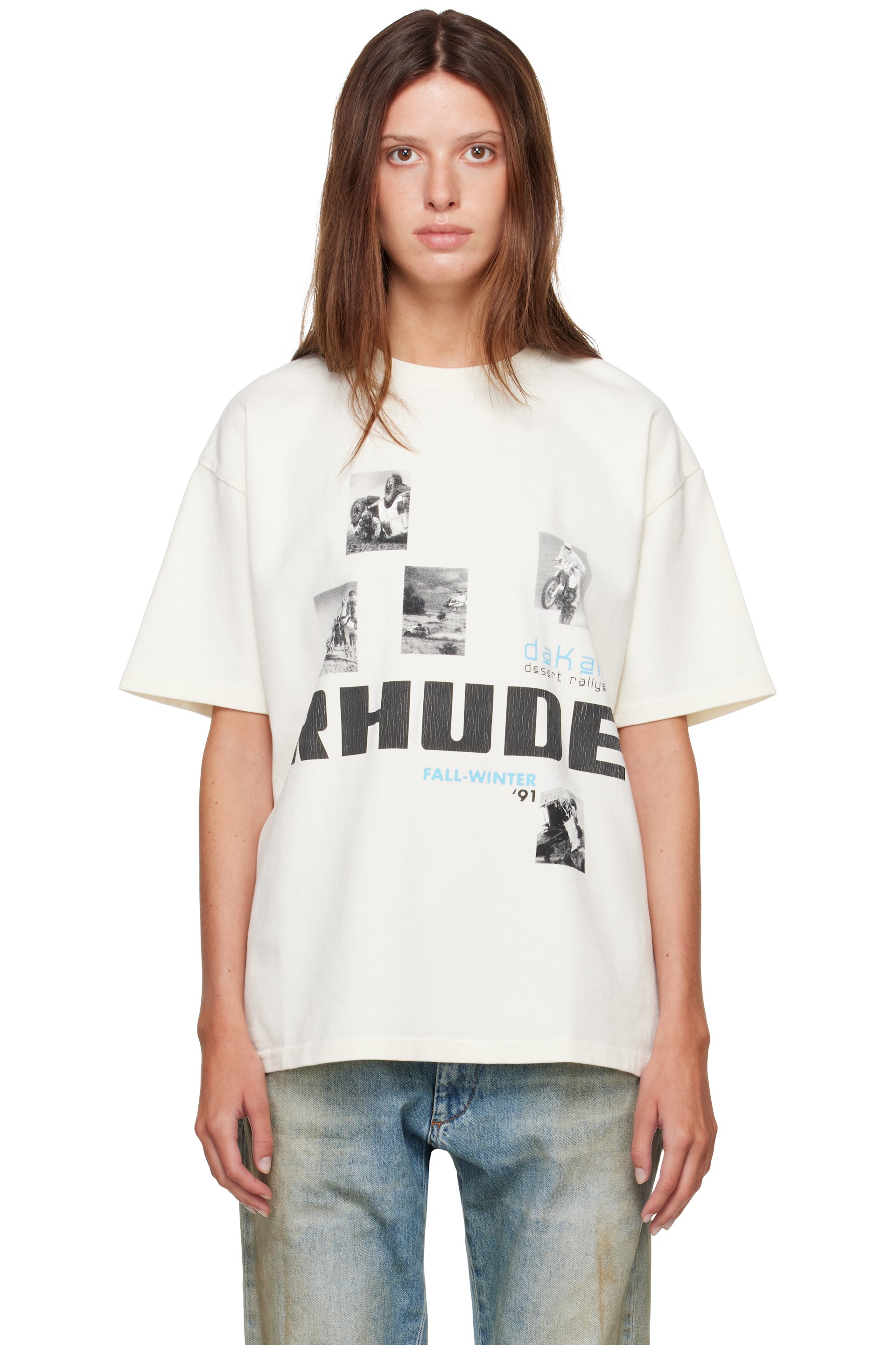 Rhude - Off-White 'Winter 91 Rallye' T-shirt
