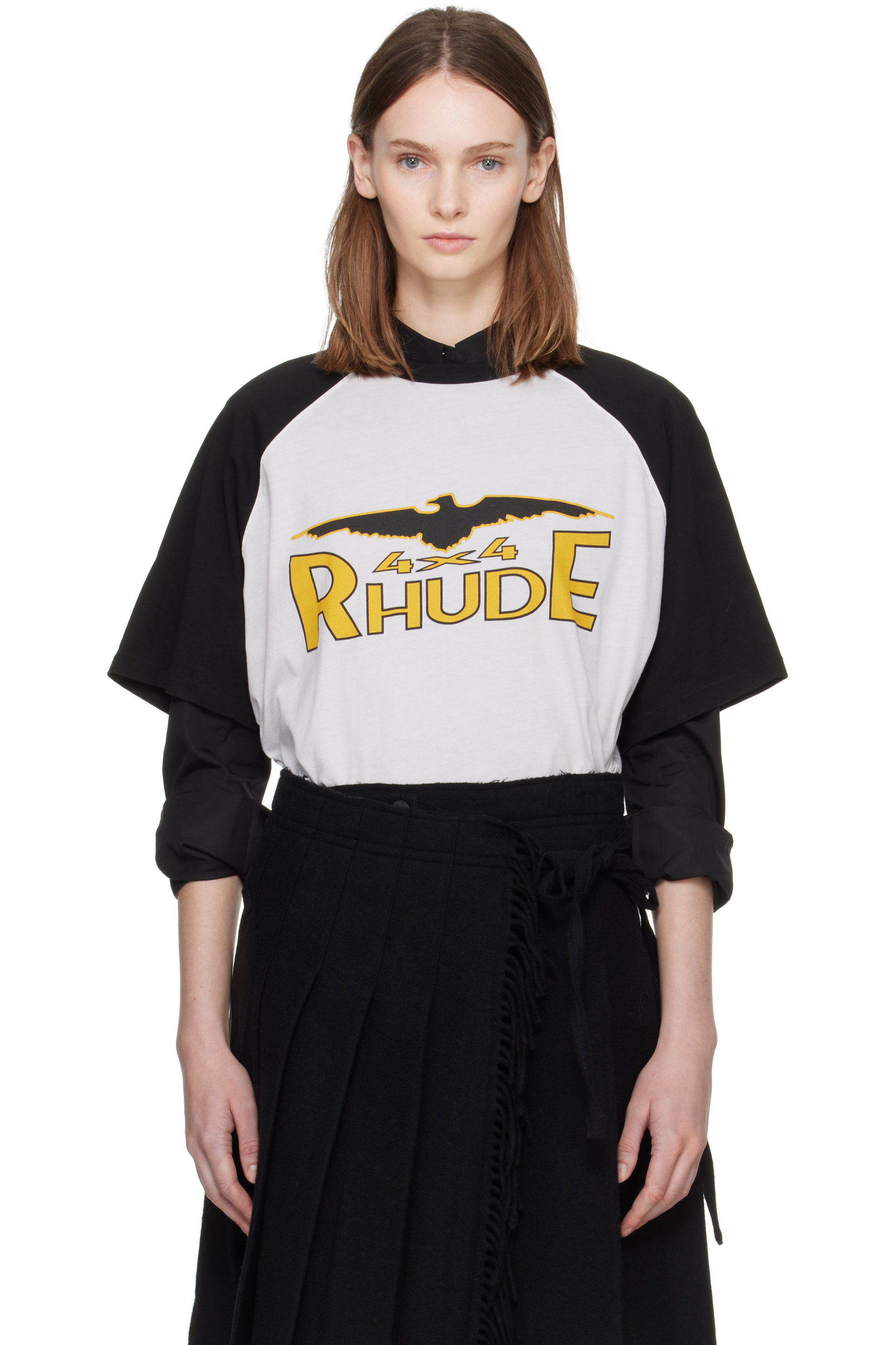 Rhude - Gray 4x4 Spirit Raglan T-shirt