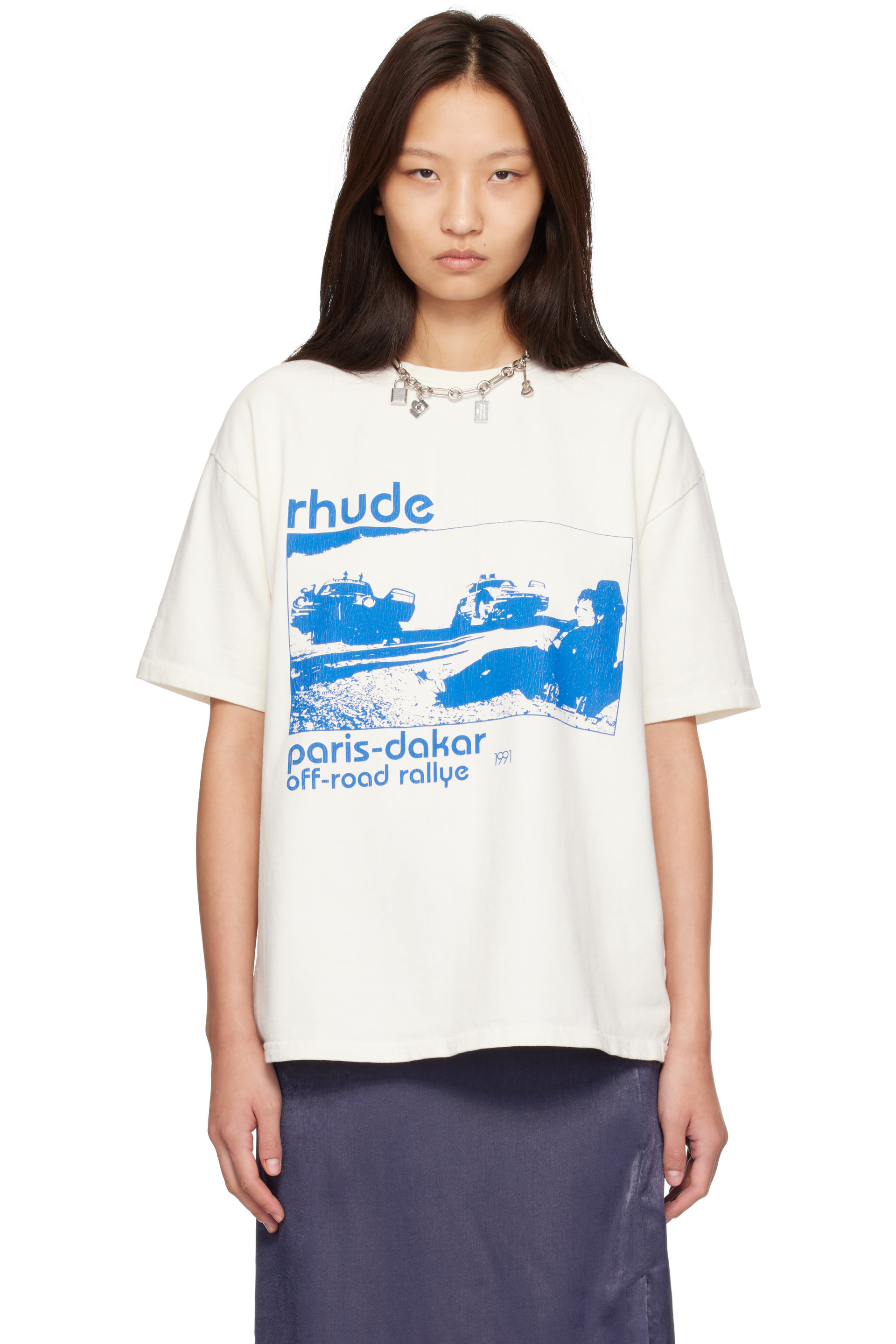 Rhude - White Trail Of Dust T-shirt