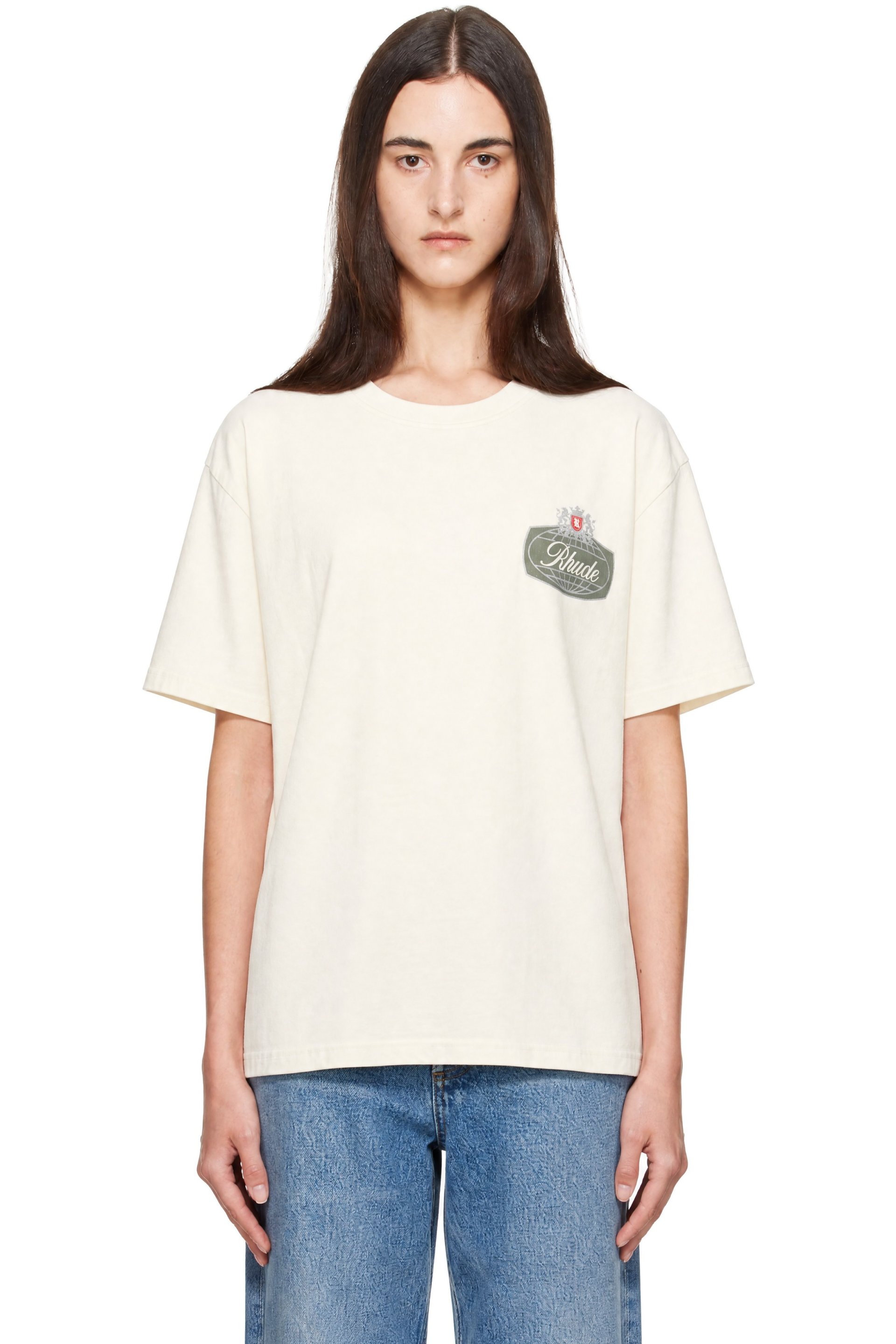 Rhude - Off-White 'Rhude' Desert Crest T-shirt