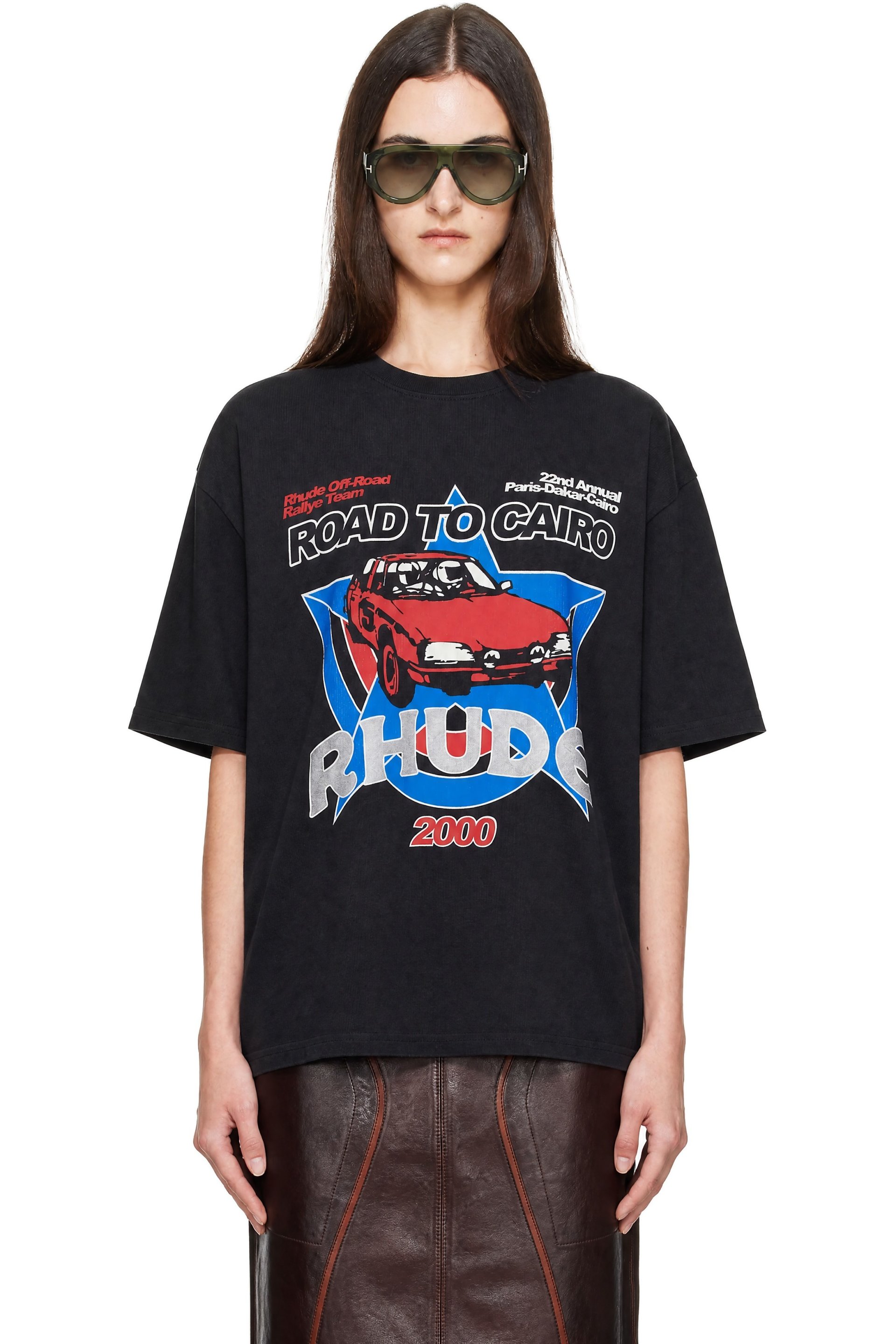 Rhude - Black 'Road To Cairo' T-shirt