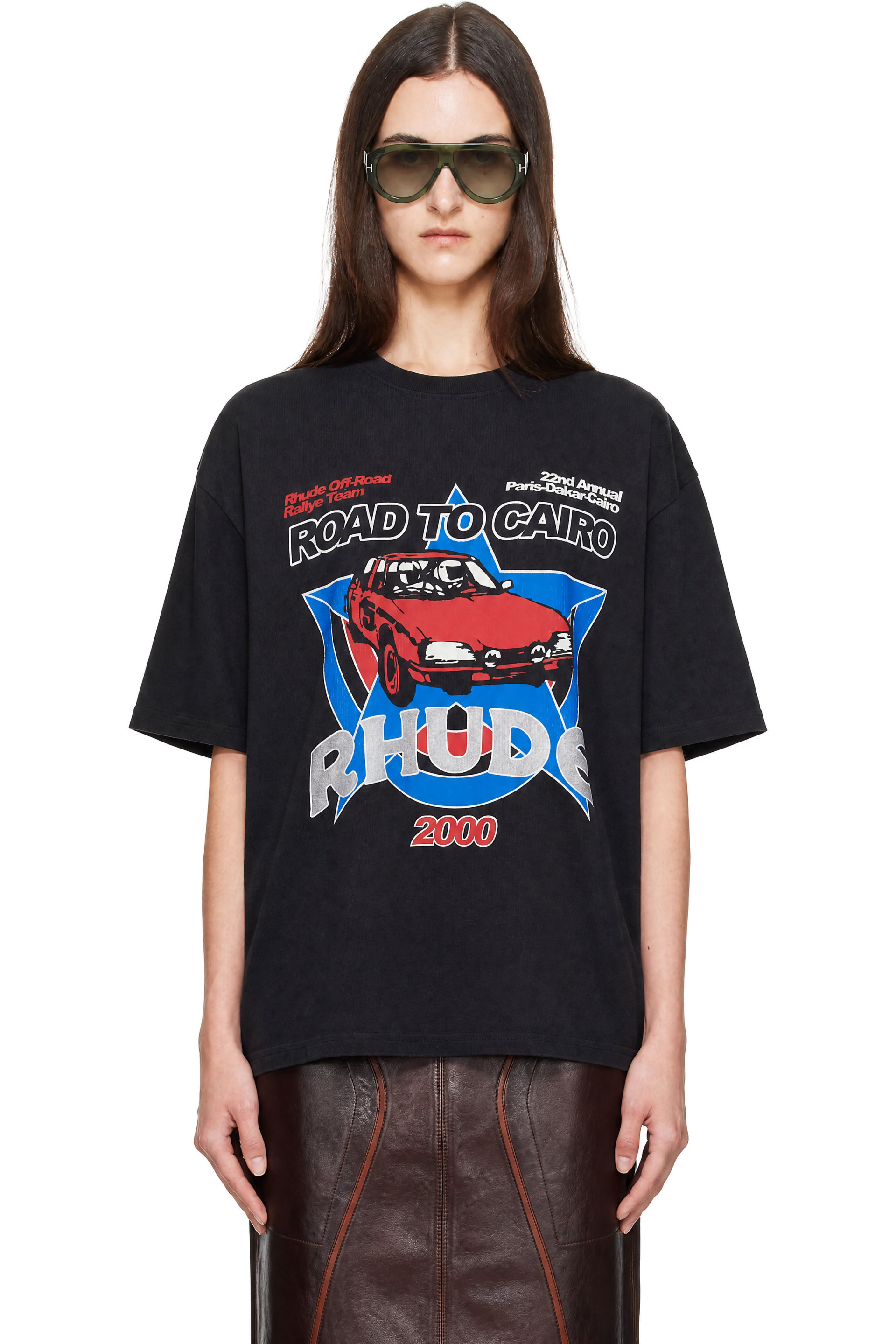Rhude - Black 'Road To Cairo' T-shirt