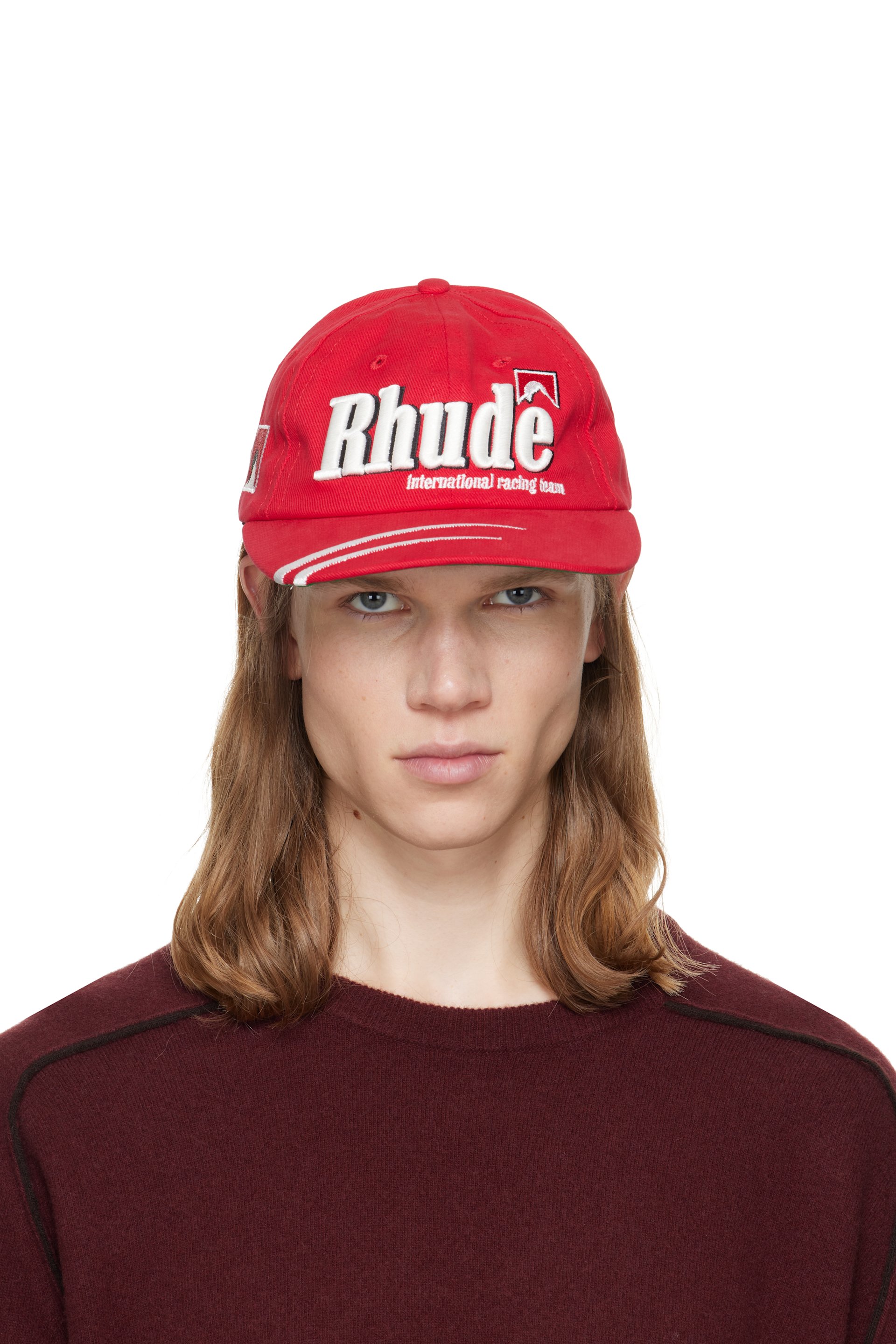 Rhude - Red Moonlight Dual Stripe Cap