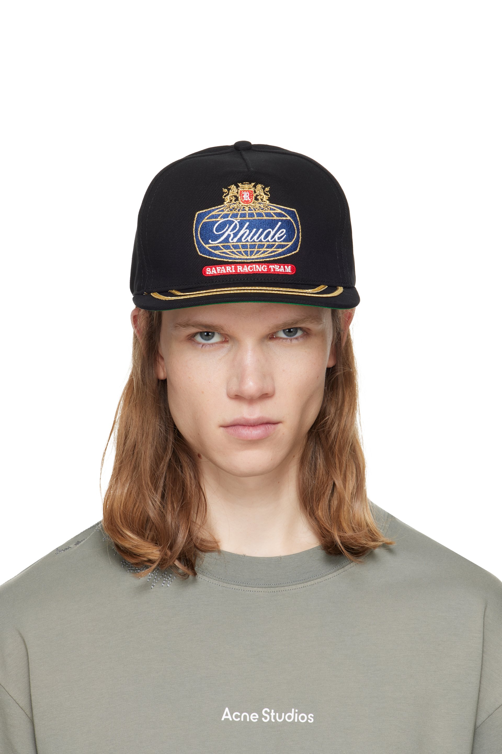 Rhude - Black 'Rhude Safari' Crest Cap