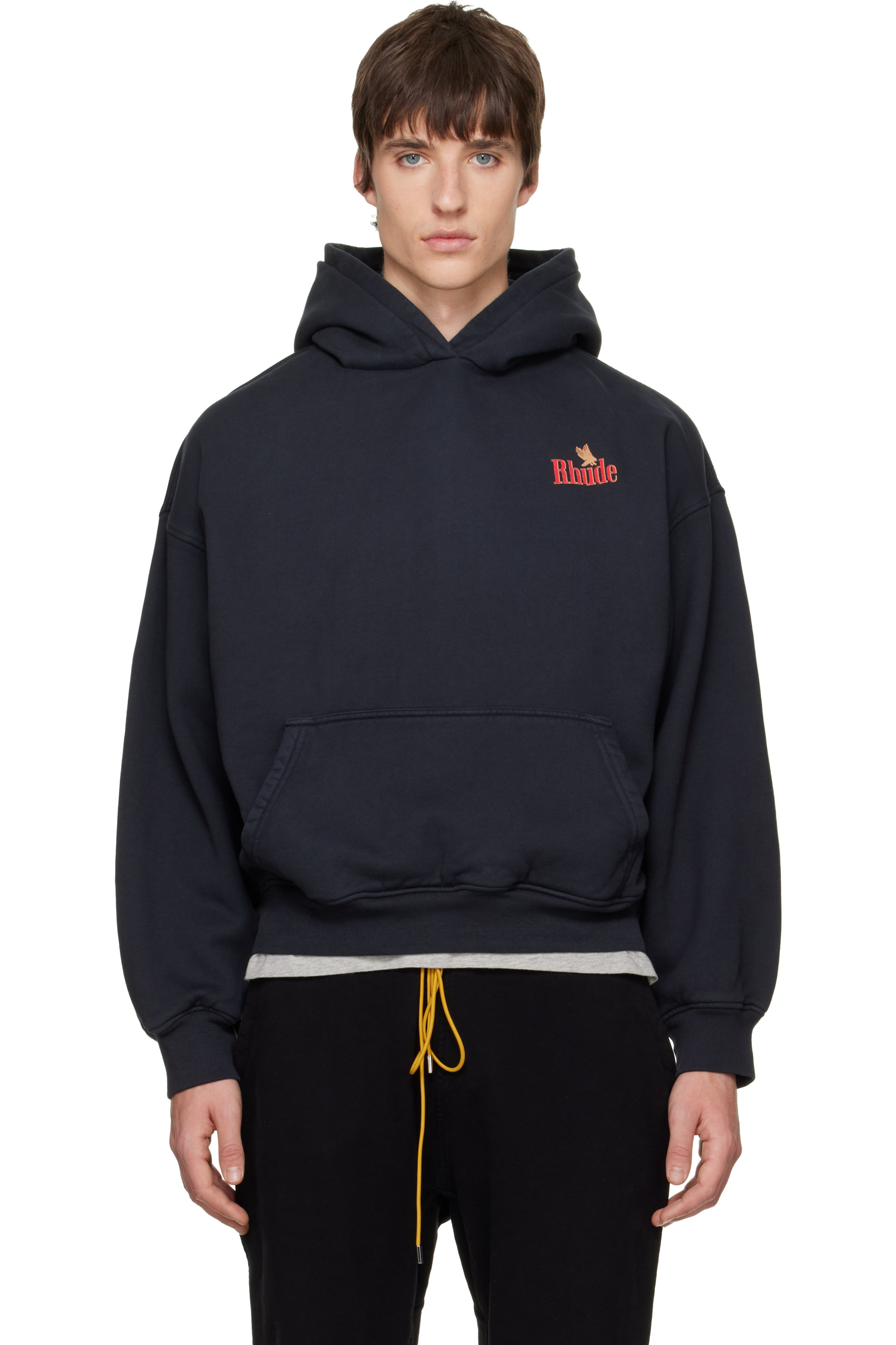 Rhude - Black 'Rhude American Spirit' Hoodie