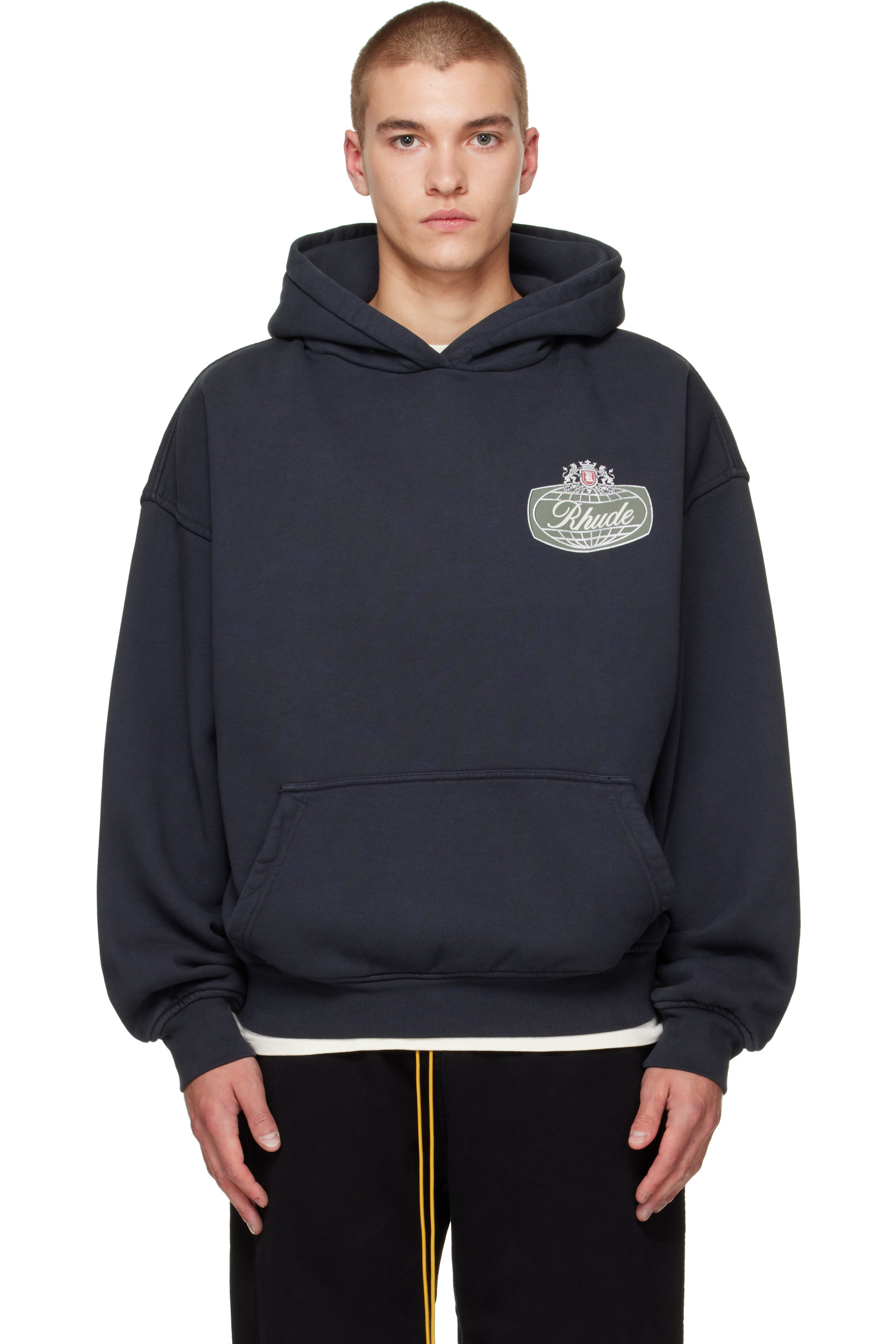 Rhude - 灰色 Rhude Desert Racing 连帽衫