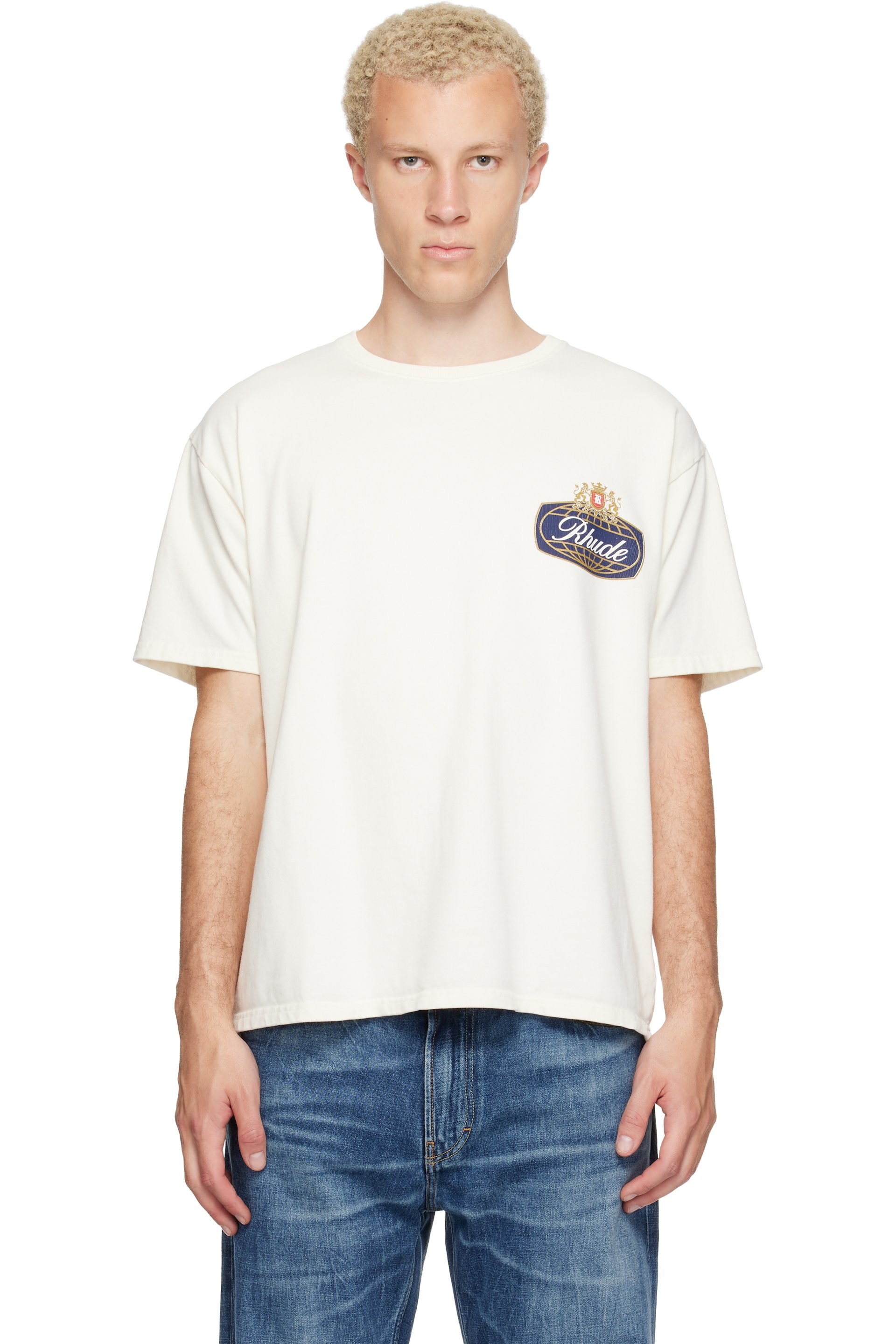 Rhude - Off-White Safari Crest T-shirt