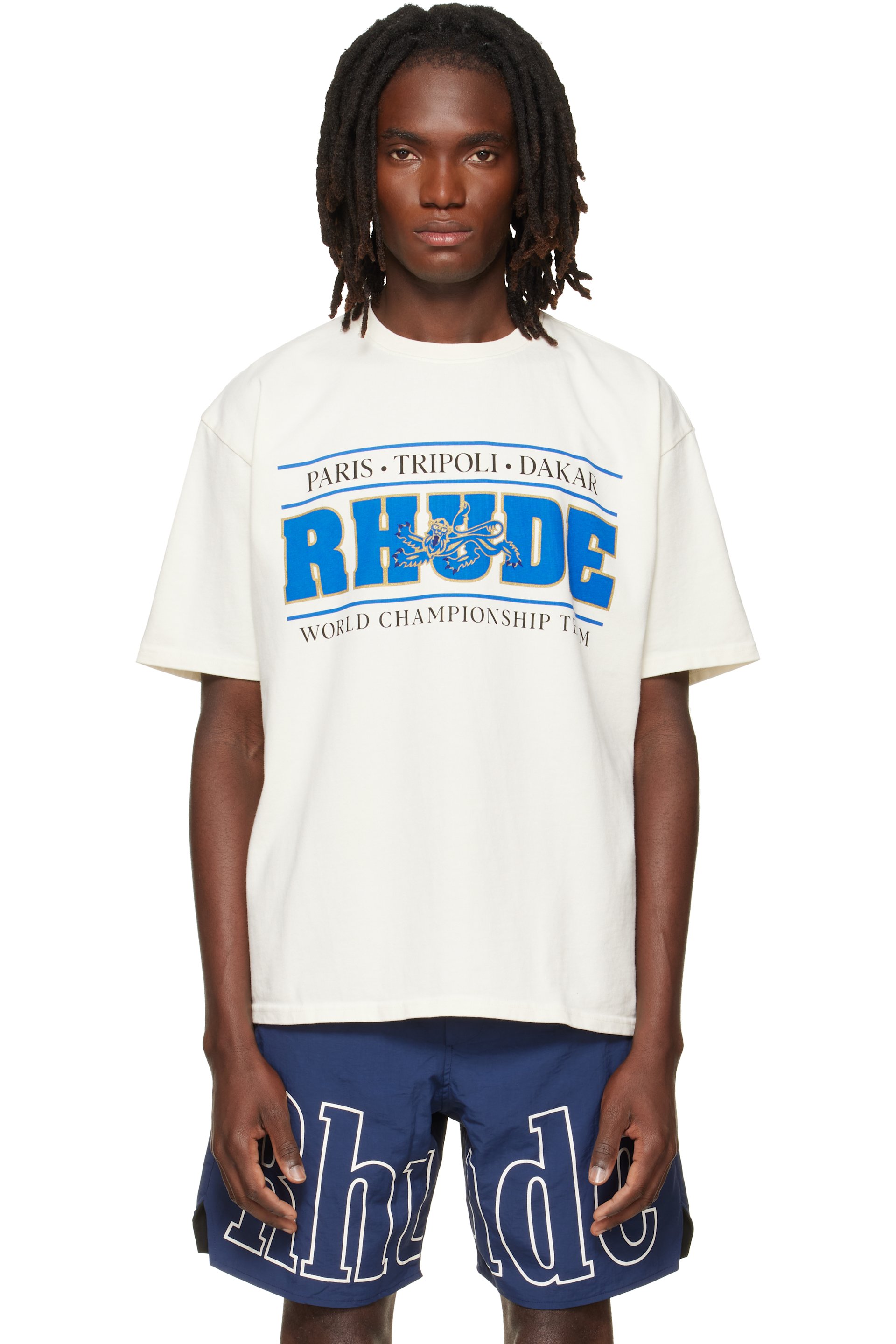 Rhude - Off-White 'Rhude' Chrono T-shirt