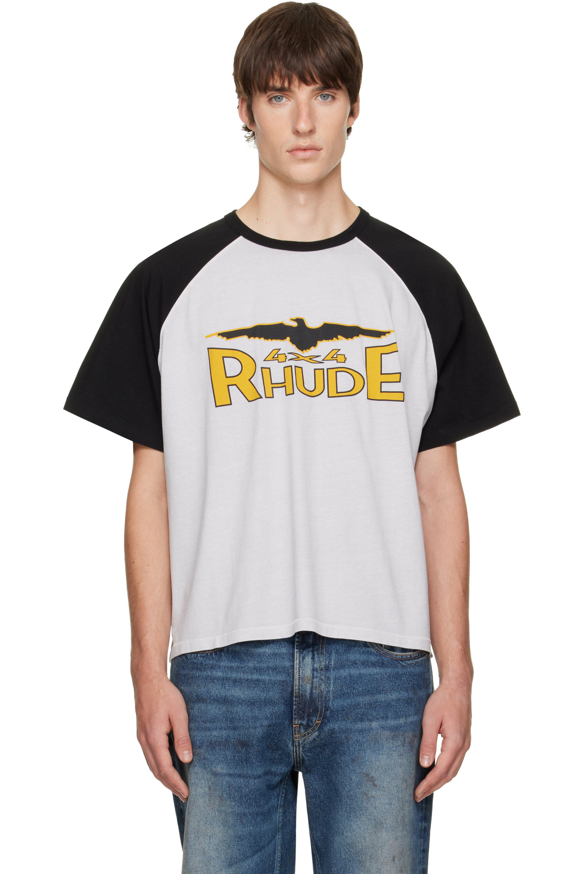 Rhude - Gray 4x4 Spirit Raglan T-shirt