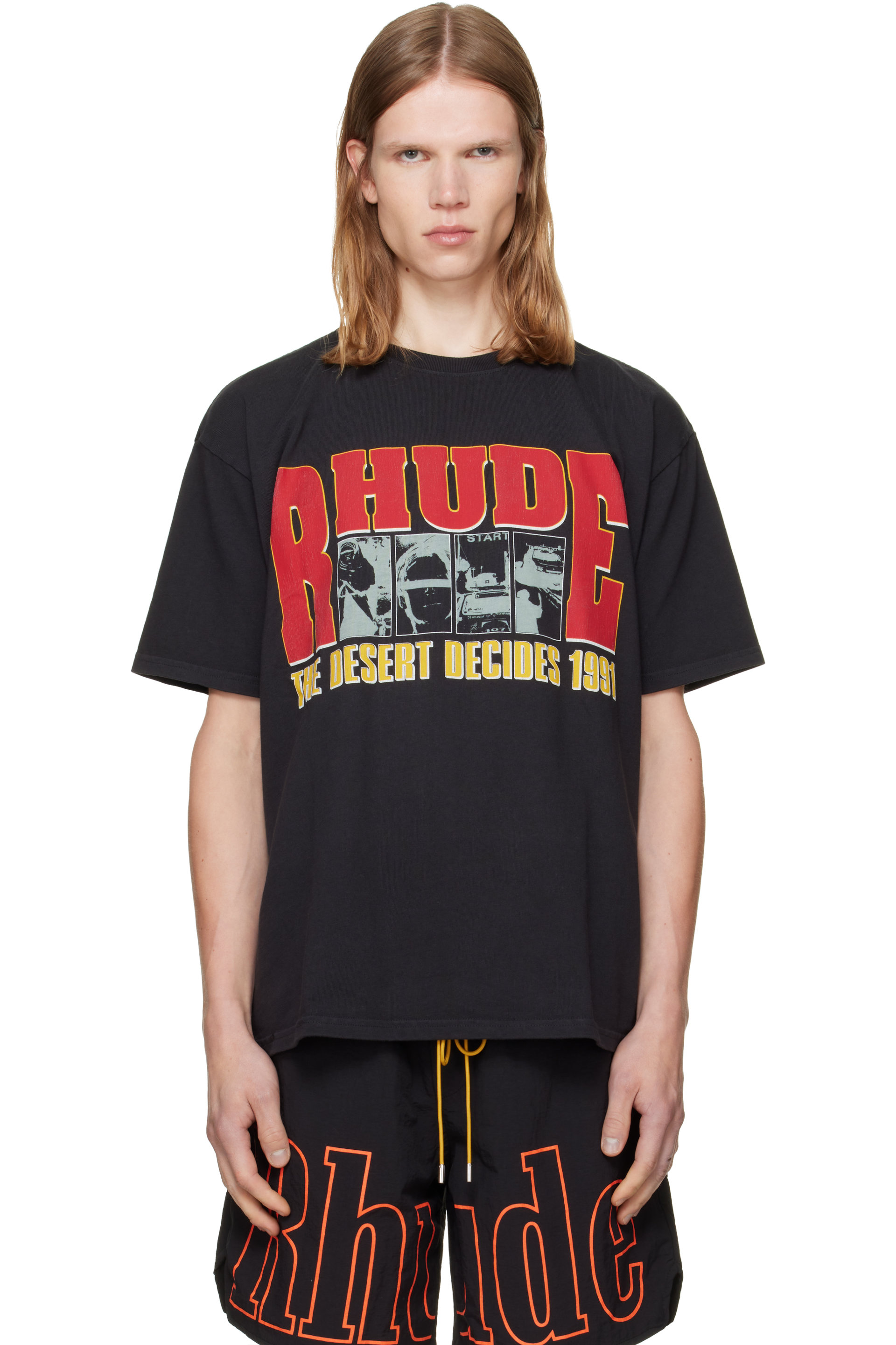 Rhude - T-shirt 'The Desert Decides' noir