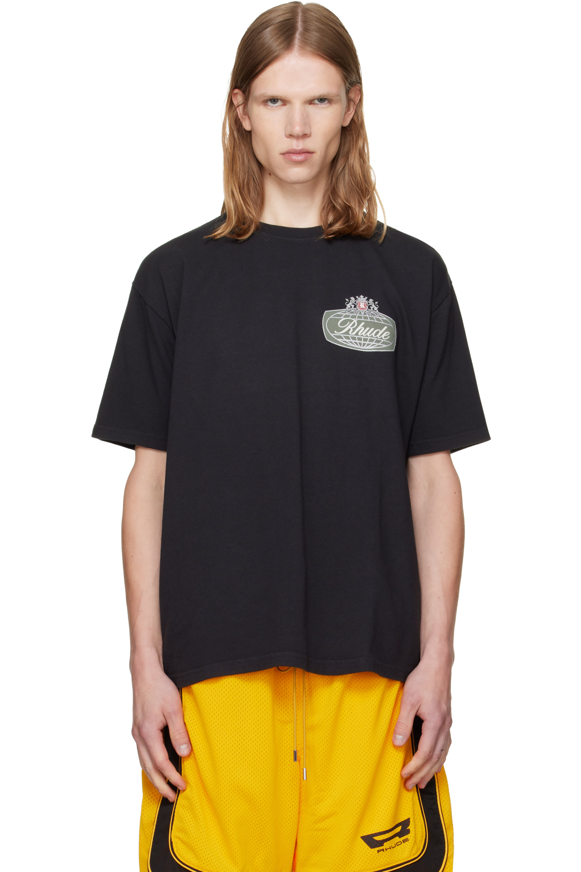 Rhude - Black 'Rhude Desert Crest' T-shirt