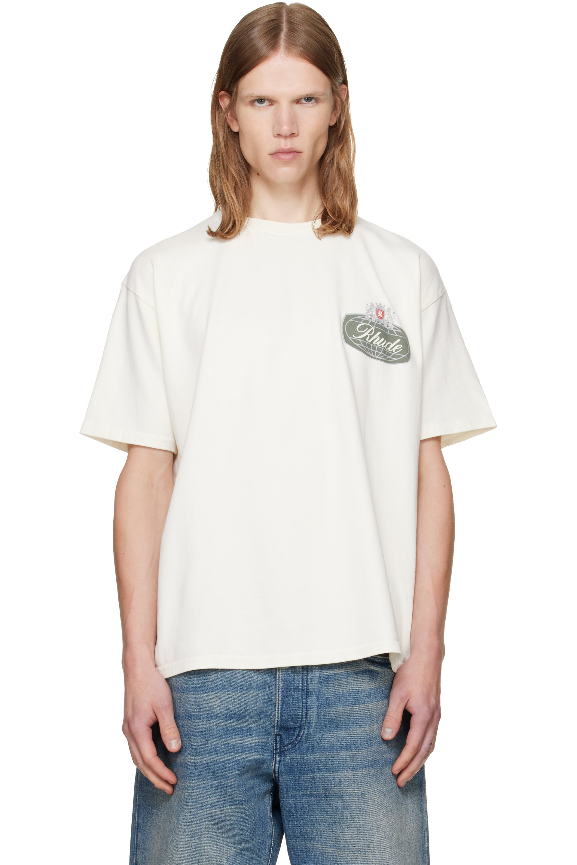 Rhude - Off-White 'Rhude Desert Crest' T-shirt