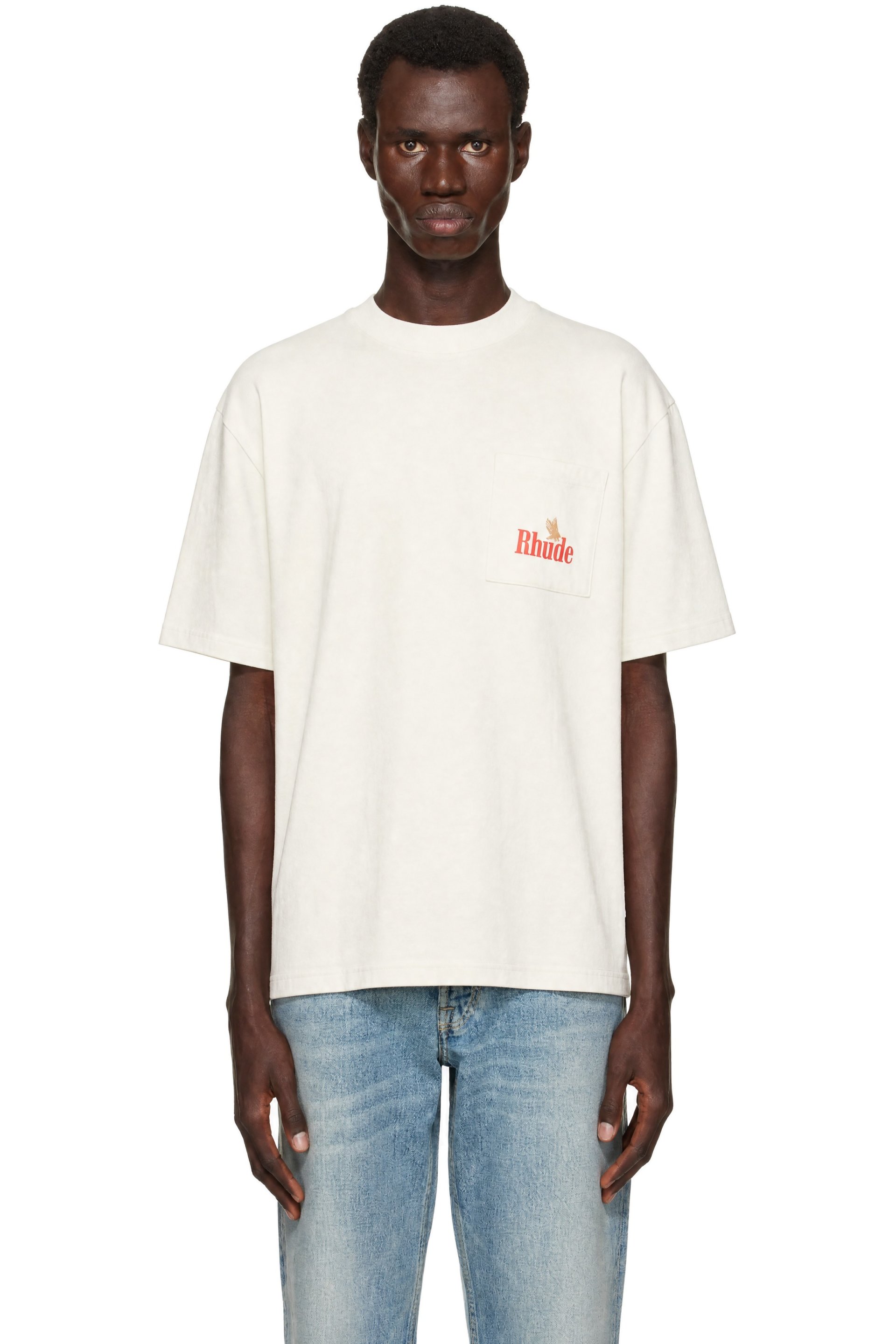 Rhude - 白色 American Spirit Pocket T 恤