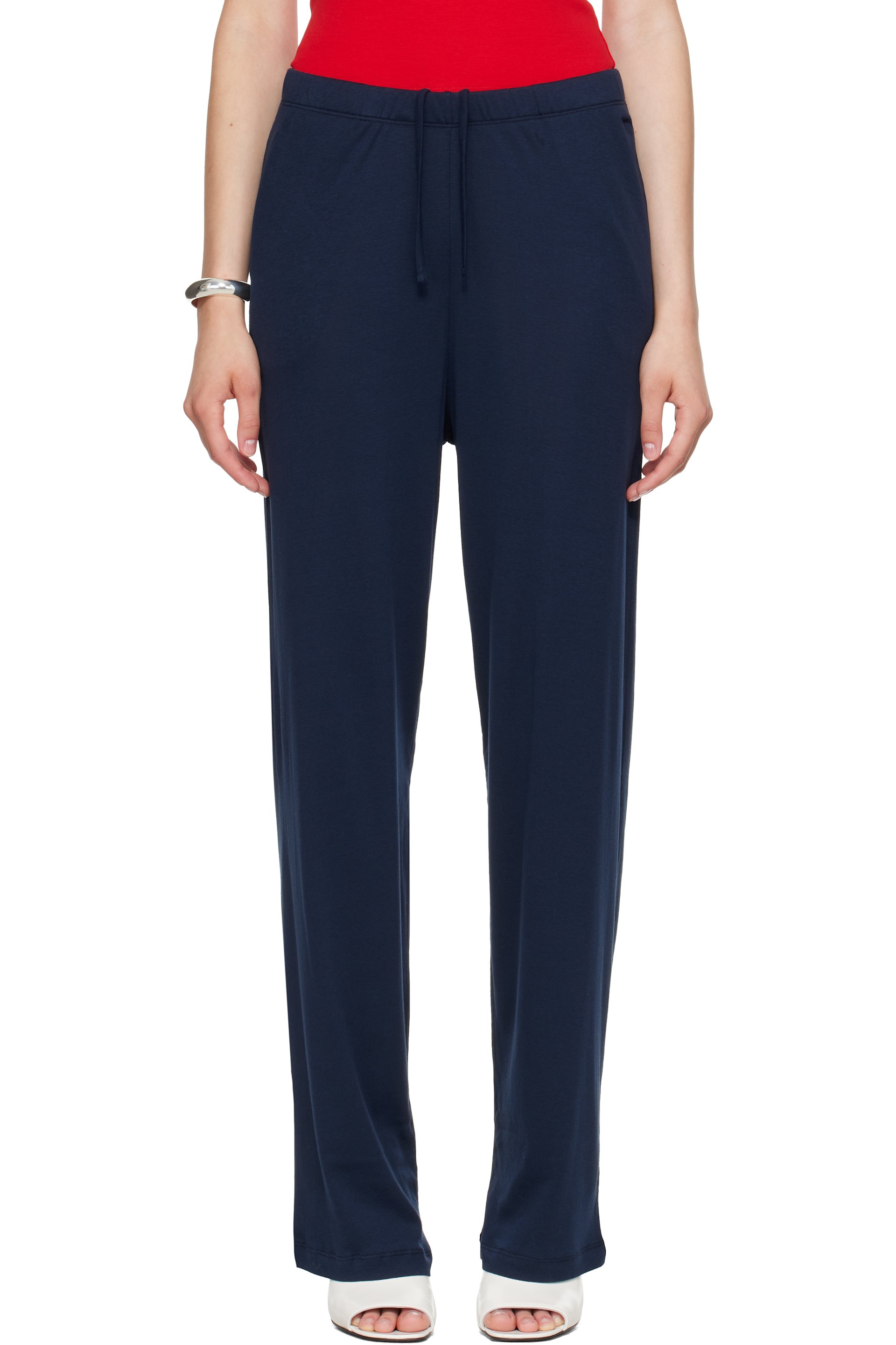FLORE FLORE - Pantalon Sophie bleu marine