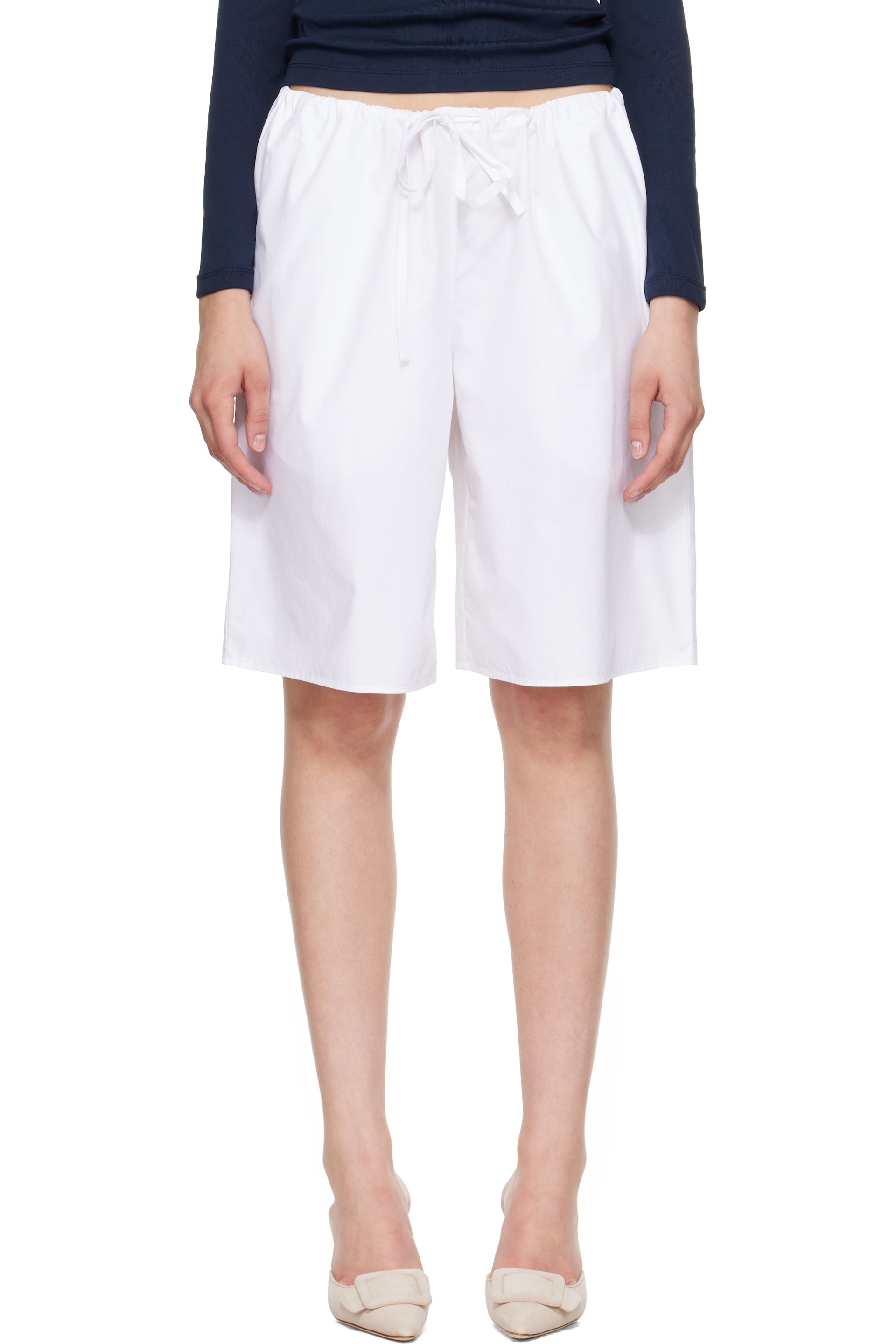 FLORE FLORE - Bermuda Josephine blanc