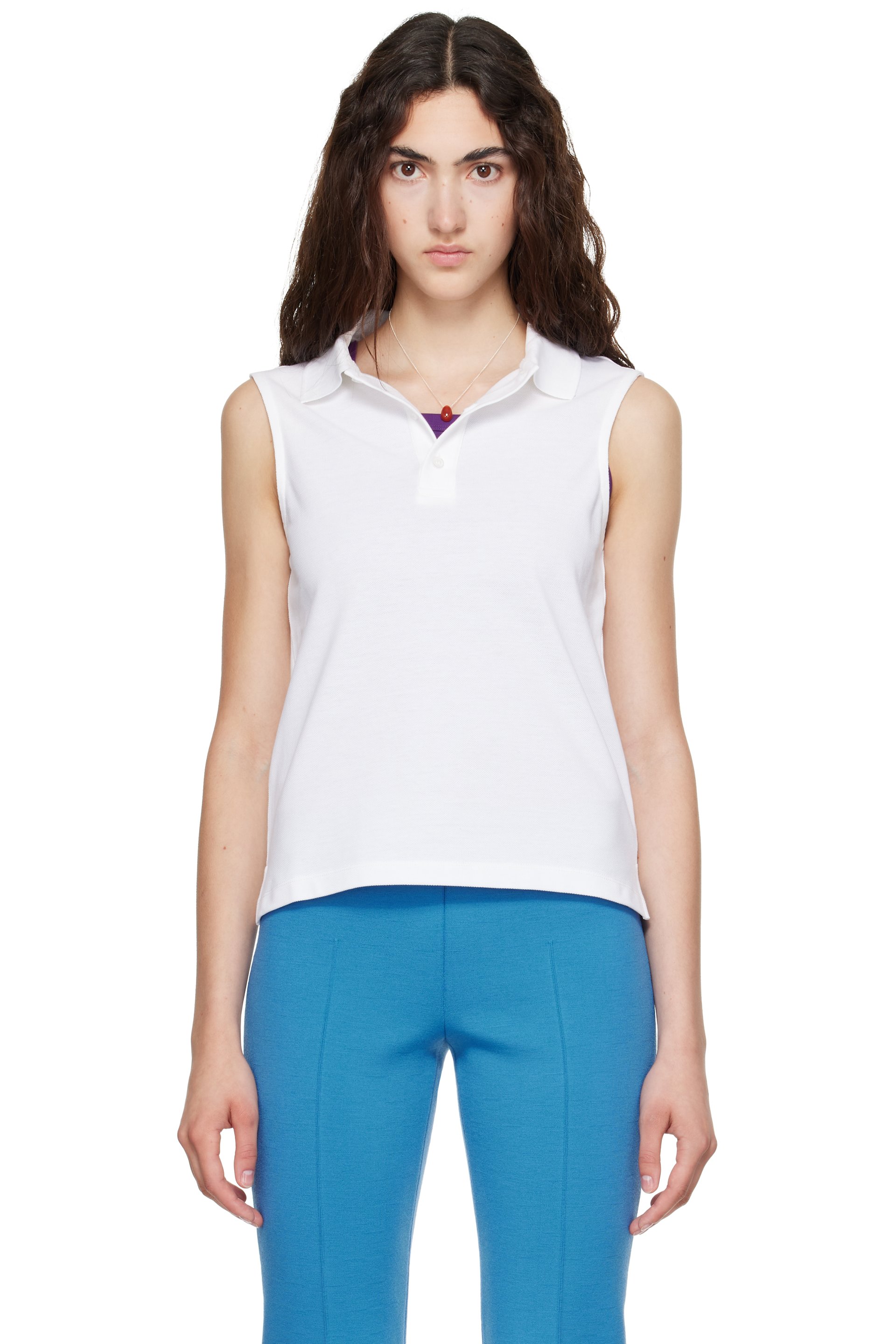 FLORE FLORE - Polo Lauren blanc