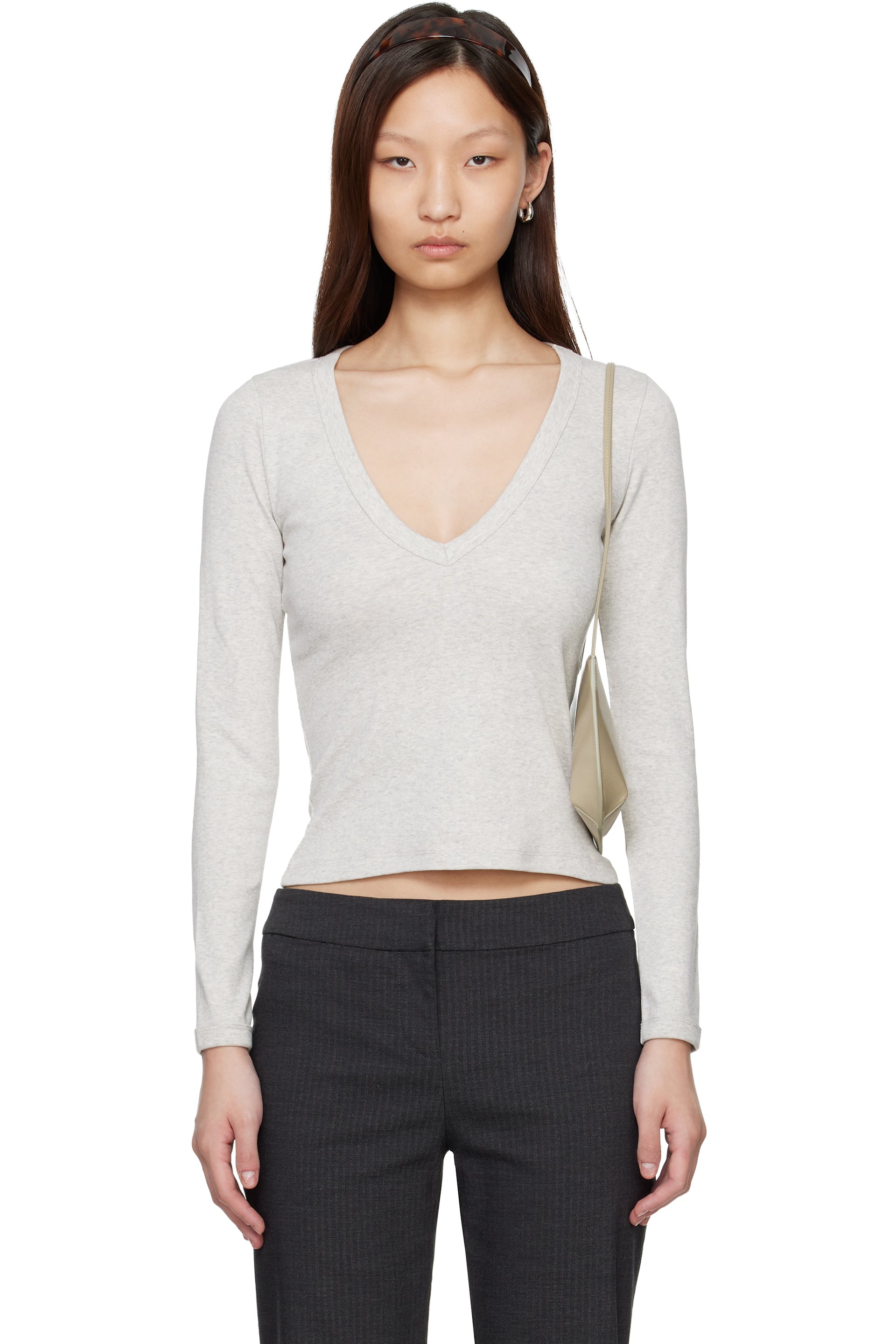 FLORE FLORE - T-shirt à manches longues Dewi gris
